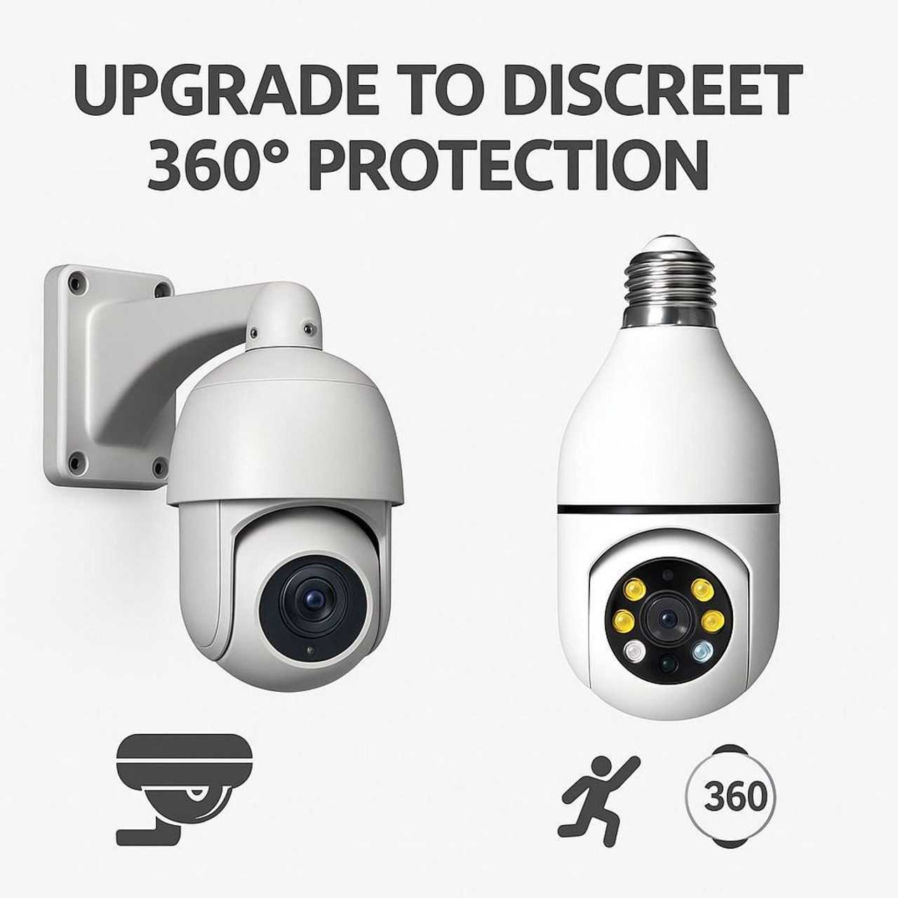 5G WiFi Bulb E27 Security Camera (with or without SD Card) product image 5G WiFi Bulb E27 Security Camera (with or without SD Card) product image