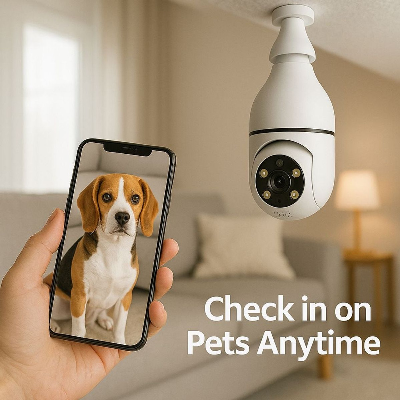 5G WiFi Bulb E27 Security Camera (with or without SD Card) product image 5G WiFi Bulb E27 Security Camera (with or without SD Card) product image