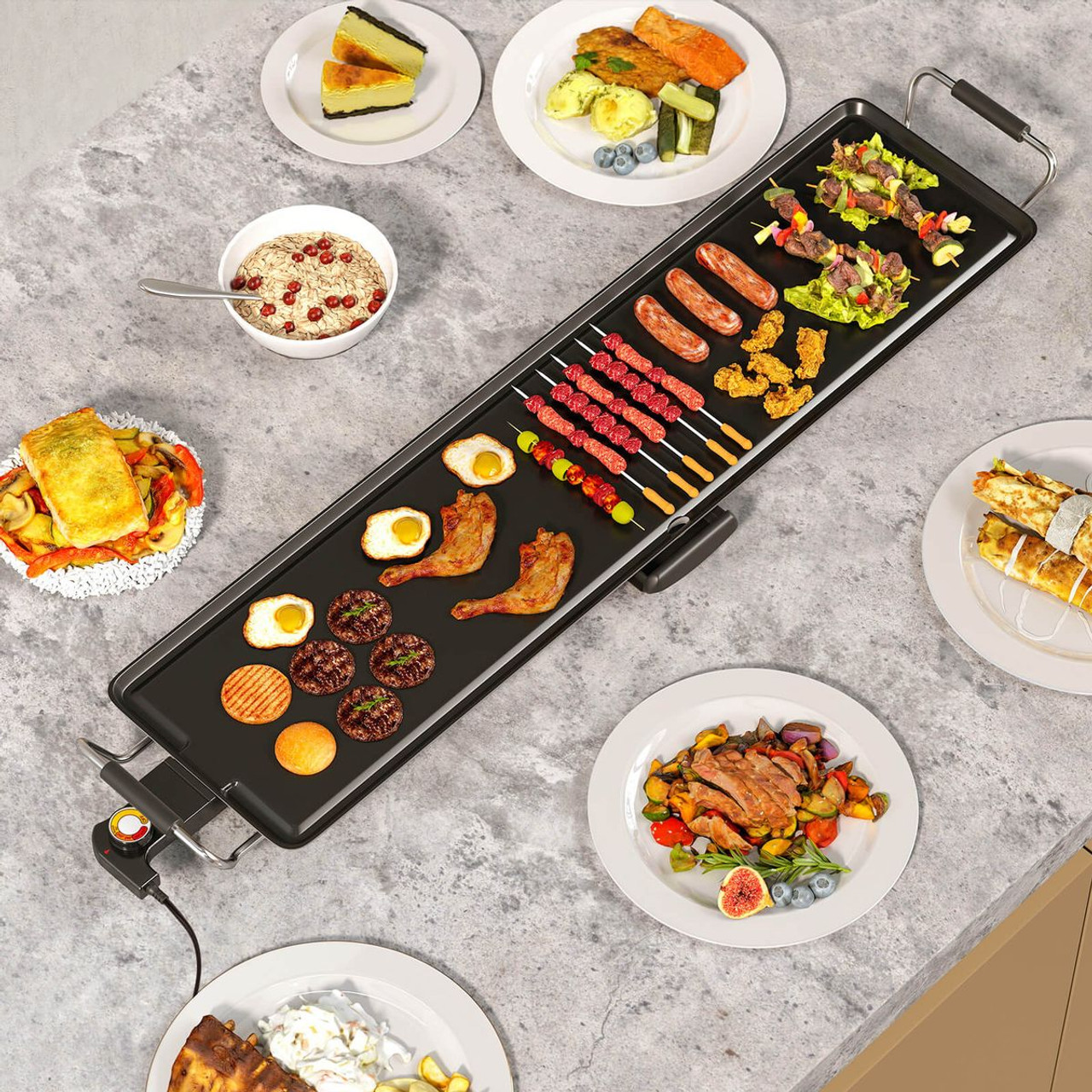 Electric Teppanyaki Grill with Adjustable Temperature product image Electric Teppanyaki Grill with Adjustable Temperature product image