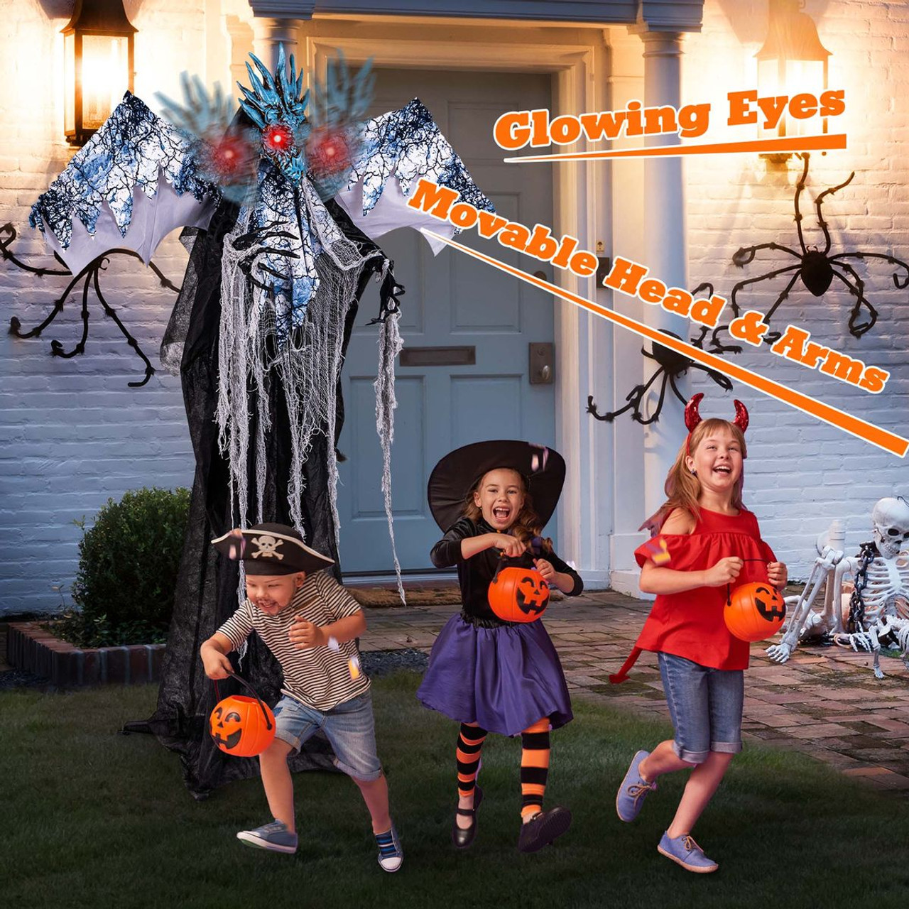 6FT Halloween Animatronic Dragon with Removable Head and Arms product image 6FT Halloween Animatronic Dragon with Removable Head and Arms product image