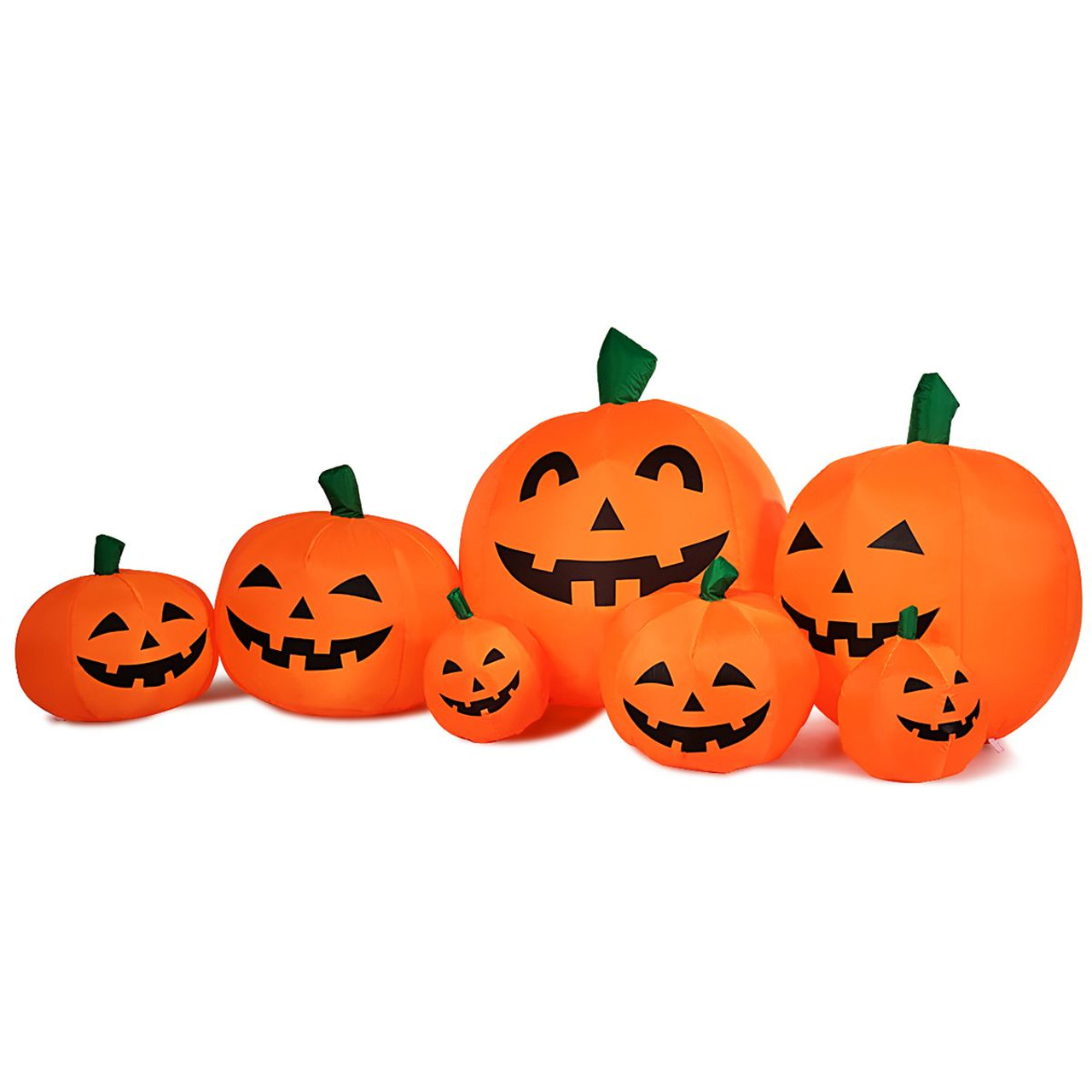 7.5-foot Inflatable Pumpkin Patch with LED Lights and Sandbags product image