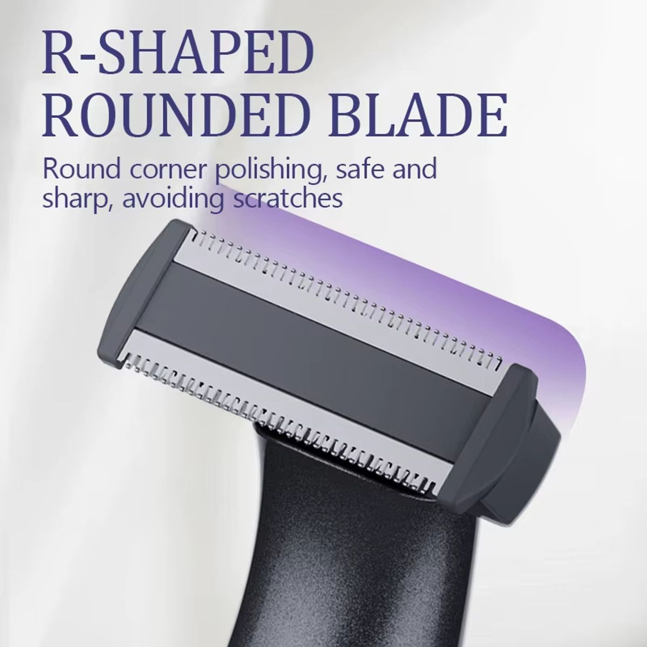 6-in-1 Women Electric Shaver Replaceable Heads for Whole Body Private Epilator Shaving Razor Nose Hair Trimmer Color Purple product image