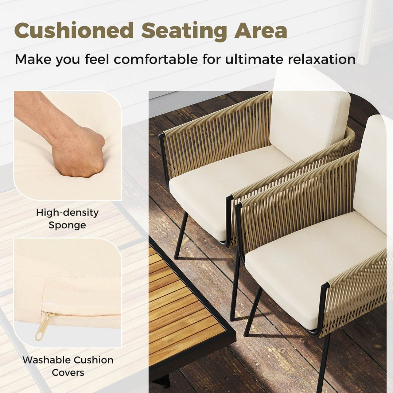 5-Piece Outdoor Patio Dining Set product image