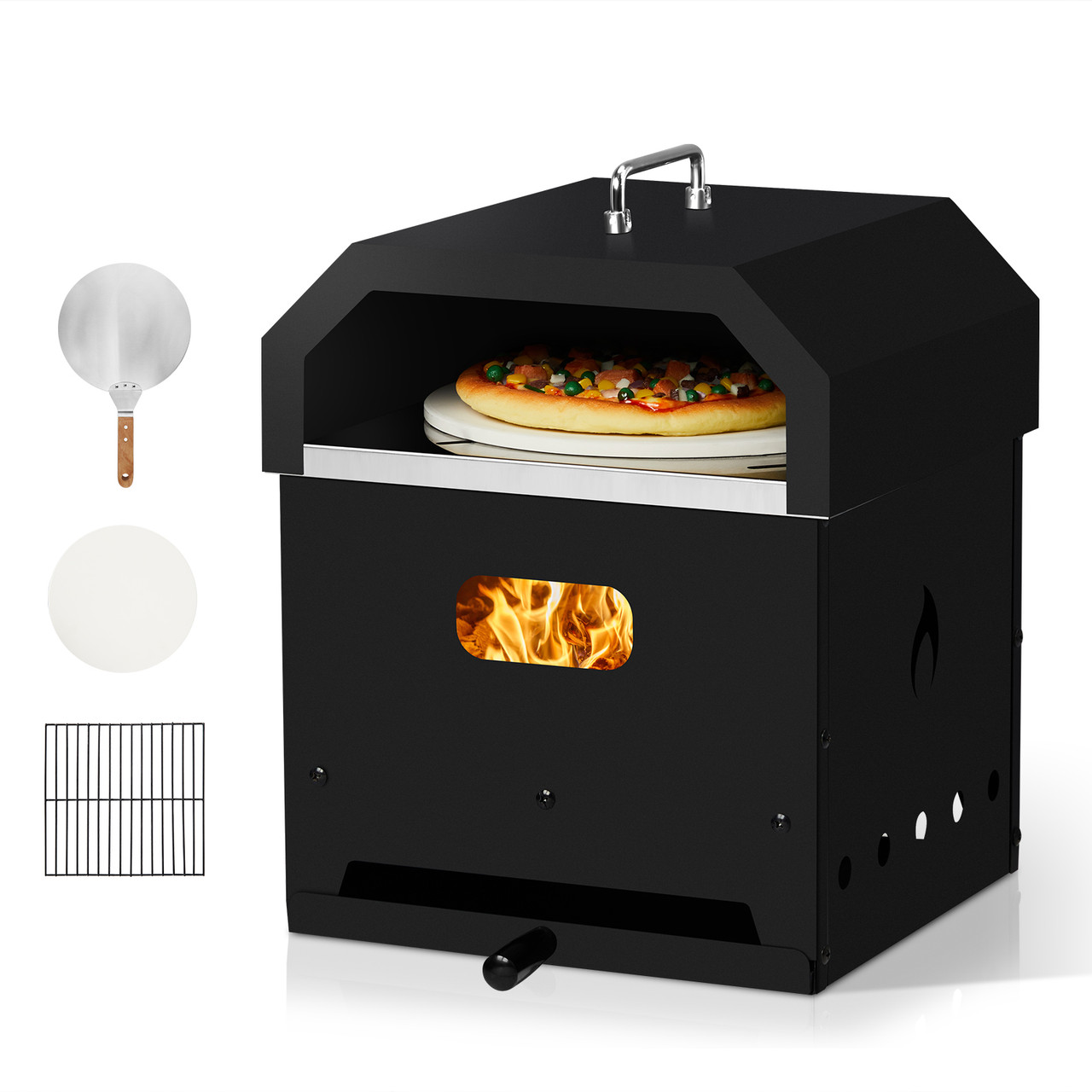 Outdoor 4-in-1 Wood Fired 2-Layer Pizza Oven product image