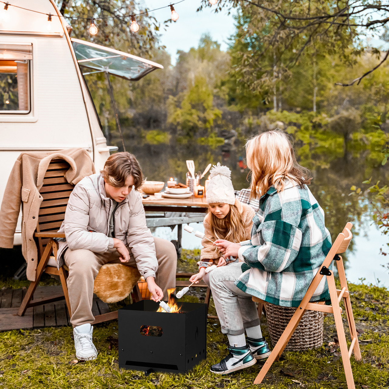 Outdoor 4-in-1 Wood Fired 2-Layer Pizza Oven product image