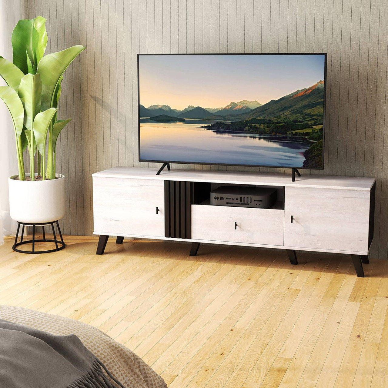 Mid Century Modern TV Stand for 80" TVs product image Mid Century Modern TV Stand for 80" TVs product image