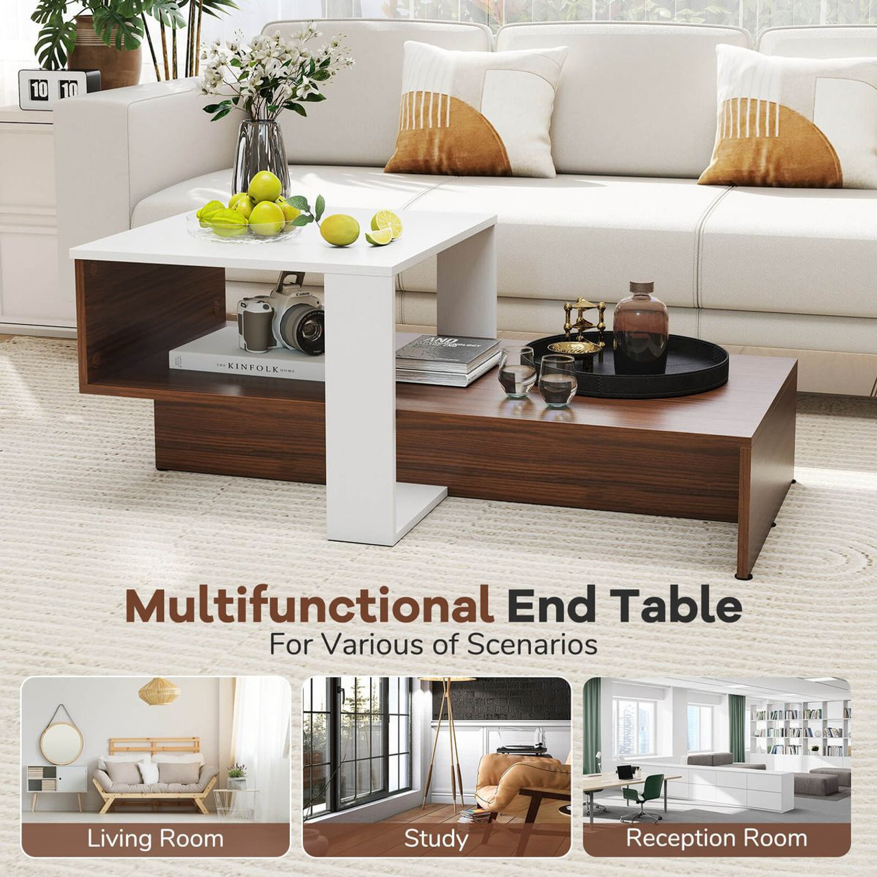 2-Tier Geometric Coffee Table  product image