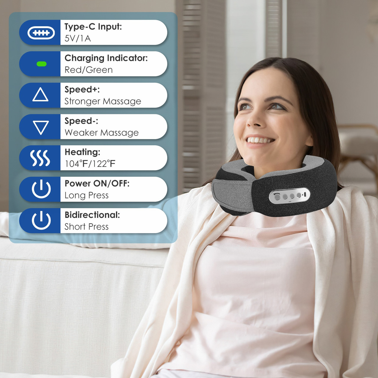 Heated Massage Neck Pillow product image