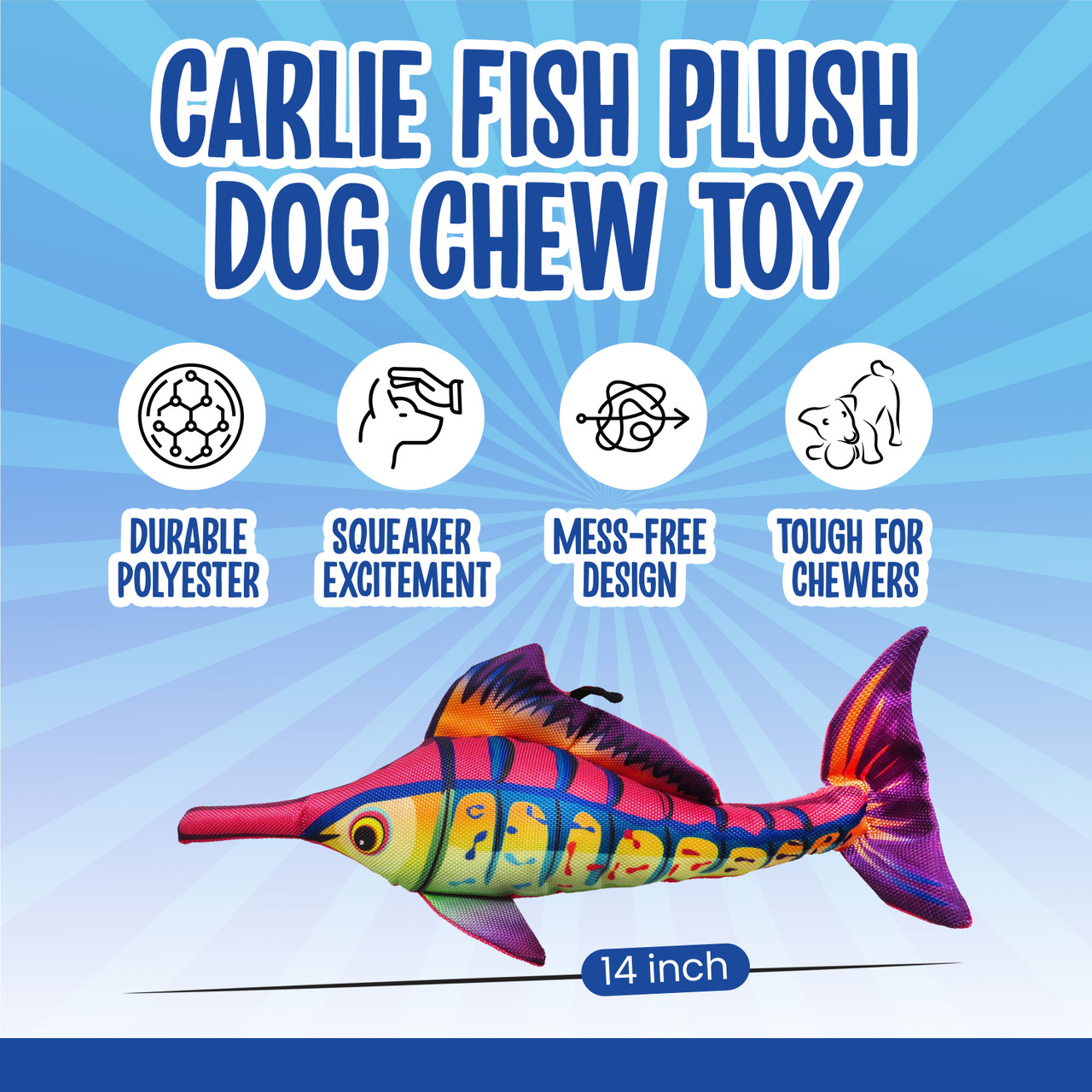 Scoochie Pet Squeaky Plush Dog Chew Toy product image