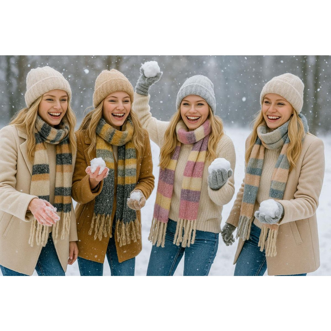 Cozy Knit Winter Scarf (2-Pack) product image