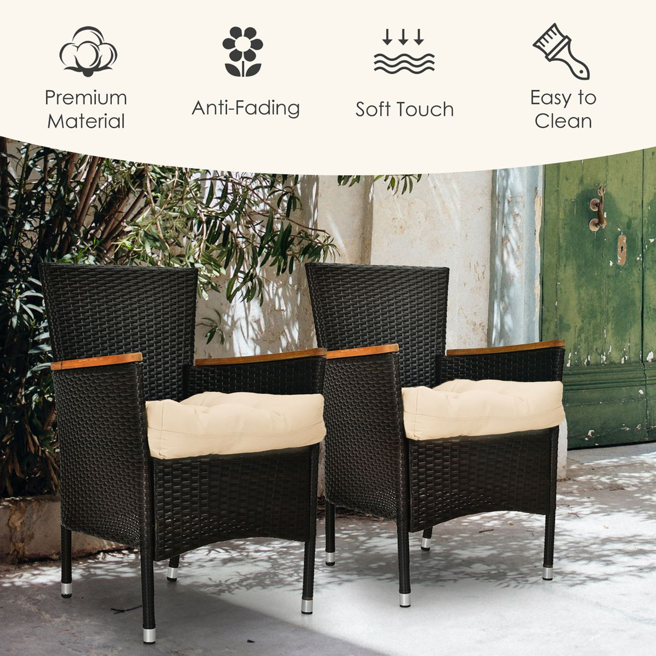21'' x 21'' Indoor/Outdoor Seat Cushion Pads (2-Pack) product image 21'' x 21'' Indoor/Outdoor Seat Cushion Pads (2-Pack) product image