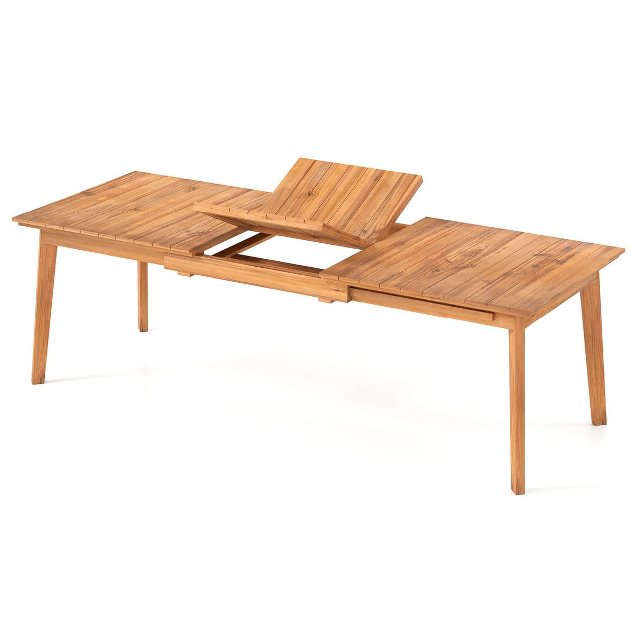 Adjustable Teak Wood Table with Water-Based Paint product image