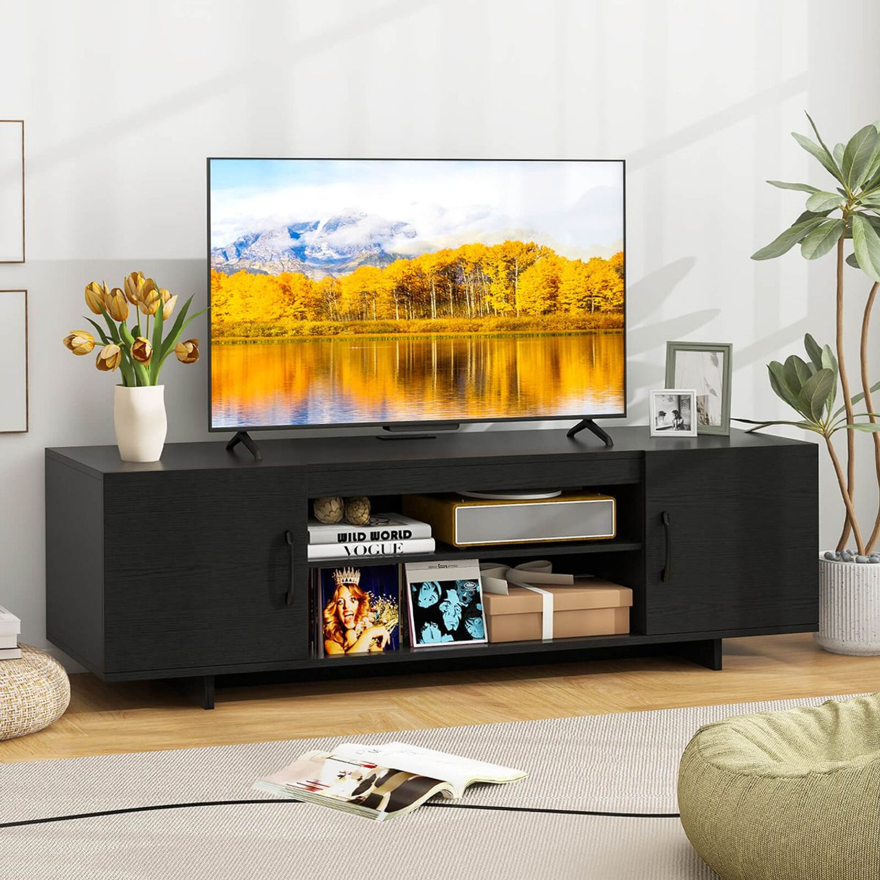 TV Stand for 70" TVs with Power Outlet  product image TV Stand for 70" TVs with Power Outlet  product image