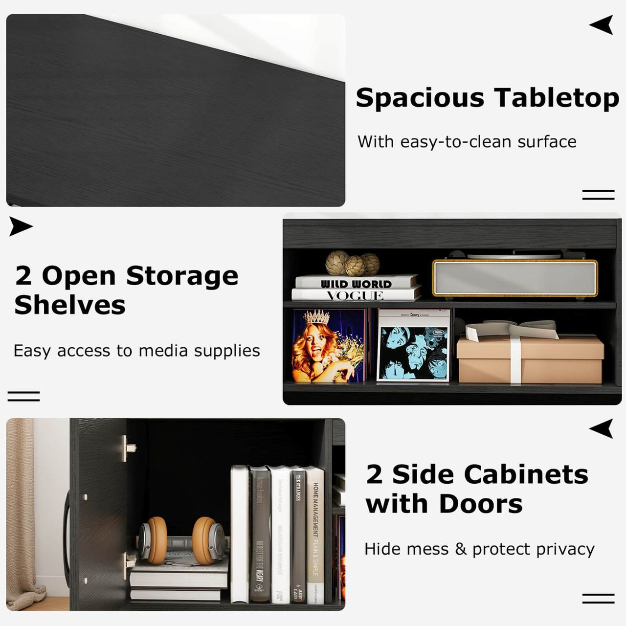 TV Stand for 70" TVs with Power Outlet  product image TV Stand for 70" TVs with Power Outlet  product image