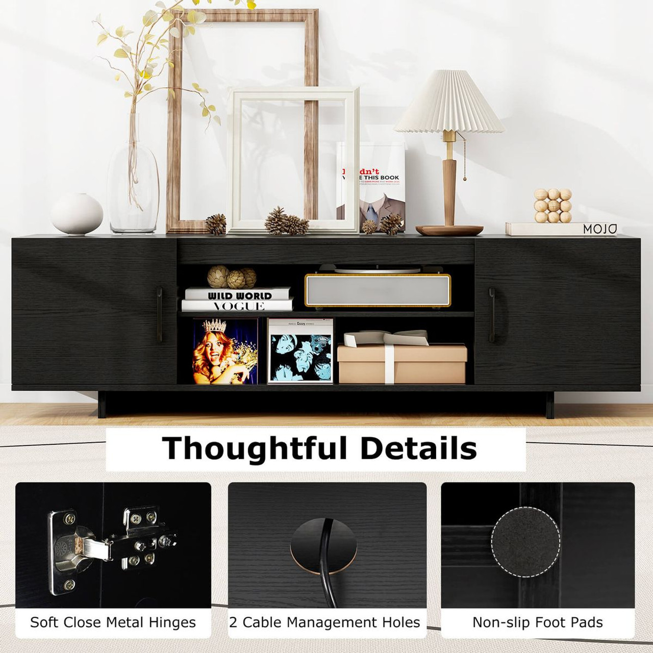 TV Stand for 70" TVs with Power Outlet  product image TV Stand for 70" TVs with Power Outlet  product image