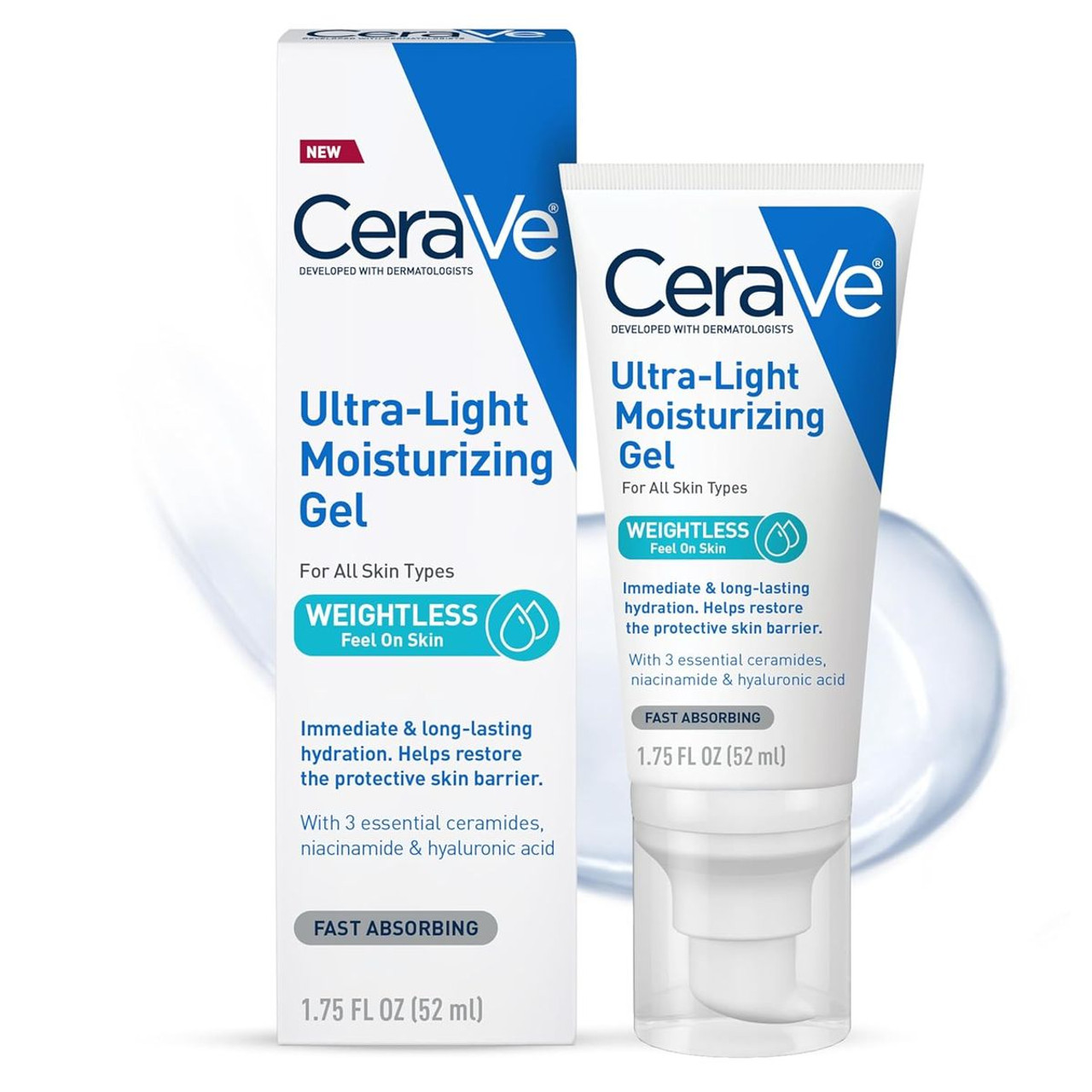 CeraVe Ultra-Light Moisturizing Gel,1oz (2-Pack) product image