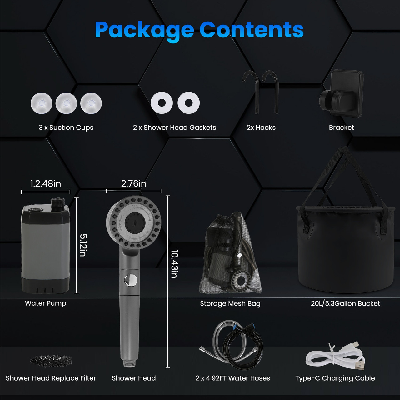 LakeForest Electric Camping Shower product image