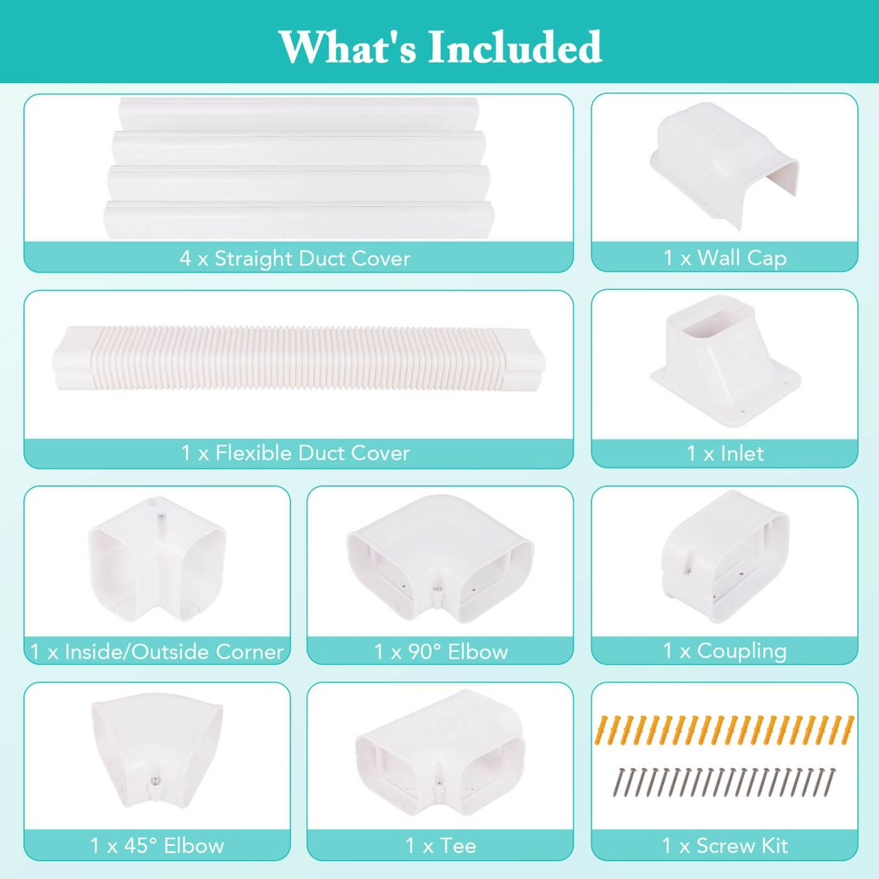 4" PVC Decorative Mini Split Line Set Cover product image