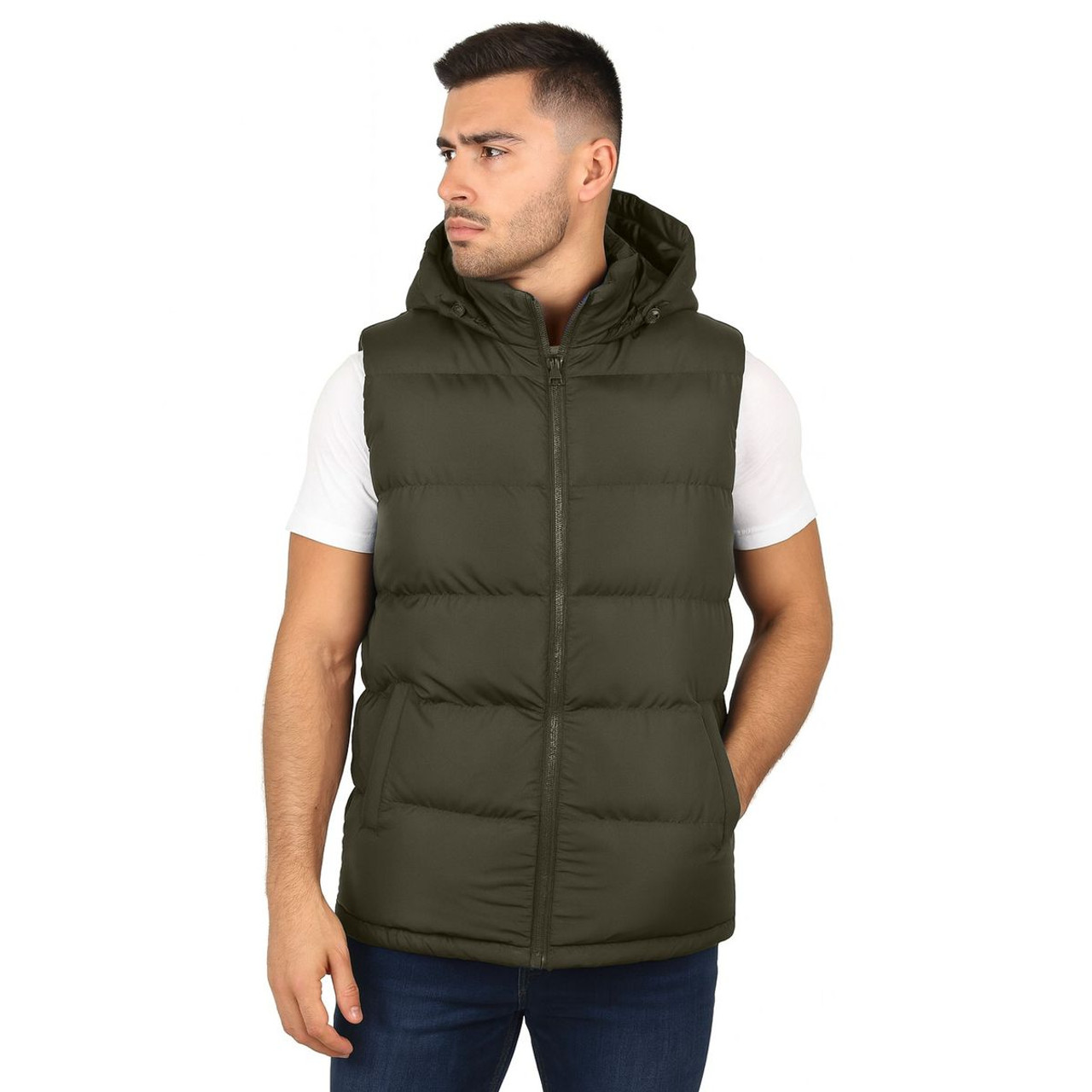 Men’s Heavyweight Hooded Puffer Vest product image Men’s Heavyweight Hooded Puffer Vest product image