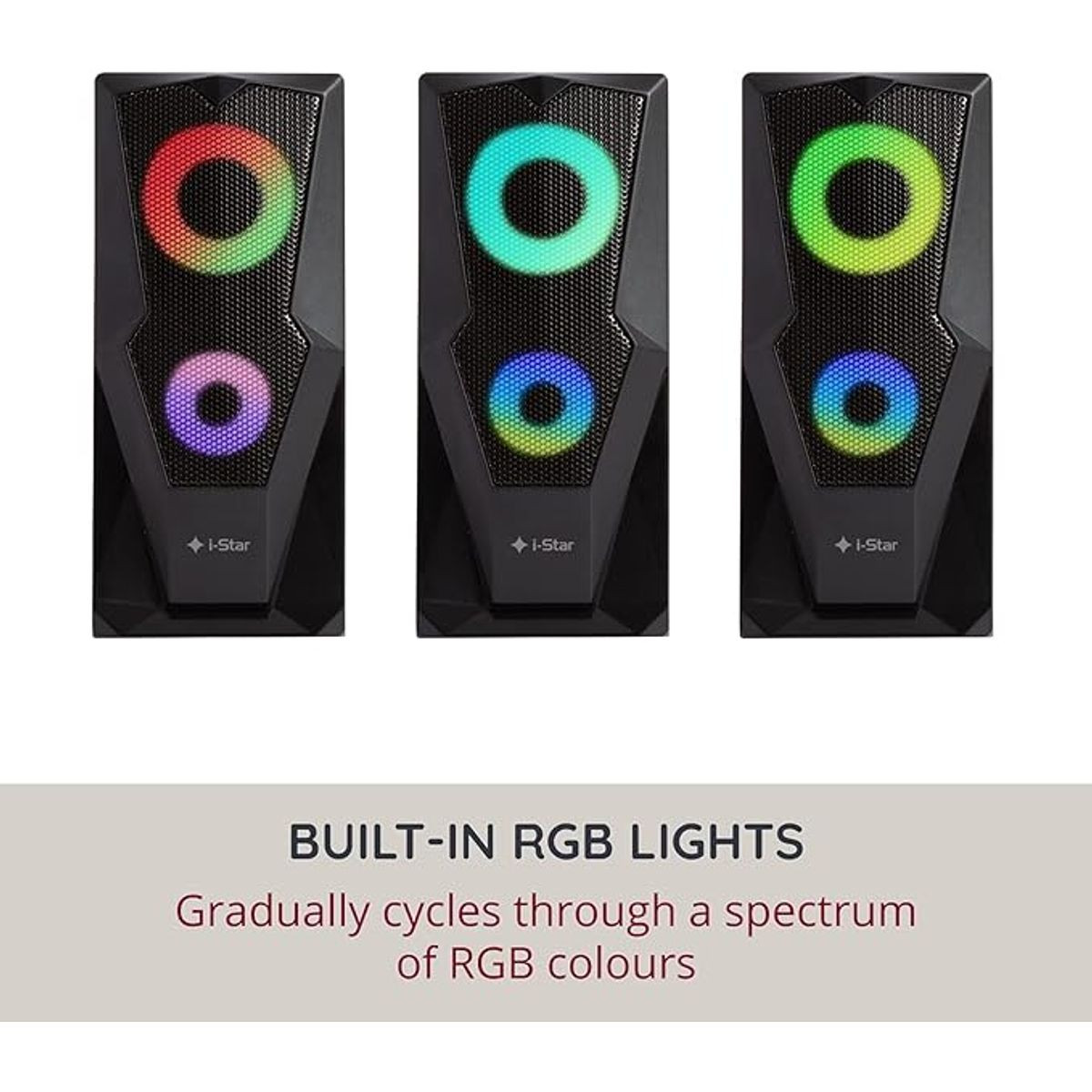 Compact 6W Wired Computer Speakers (1 Pair) product image