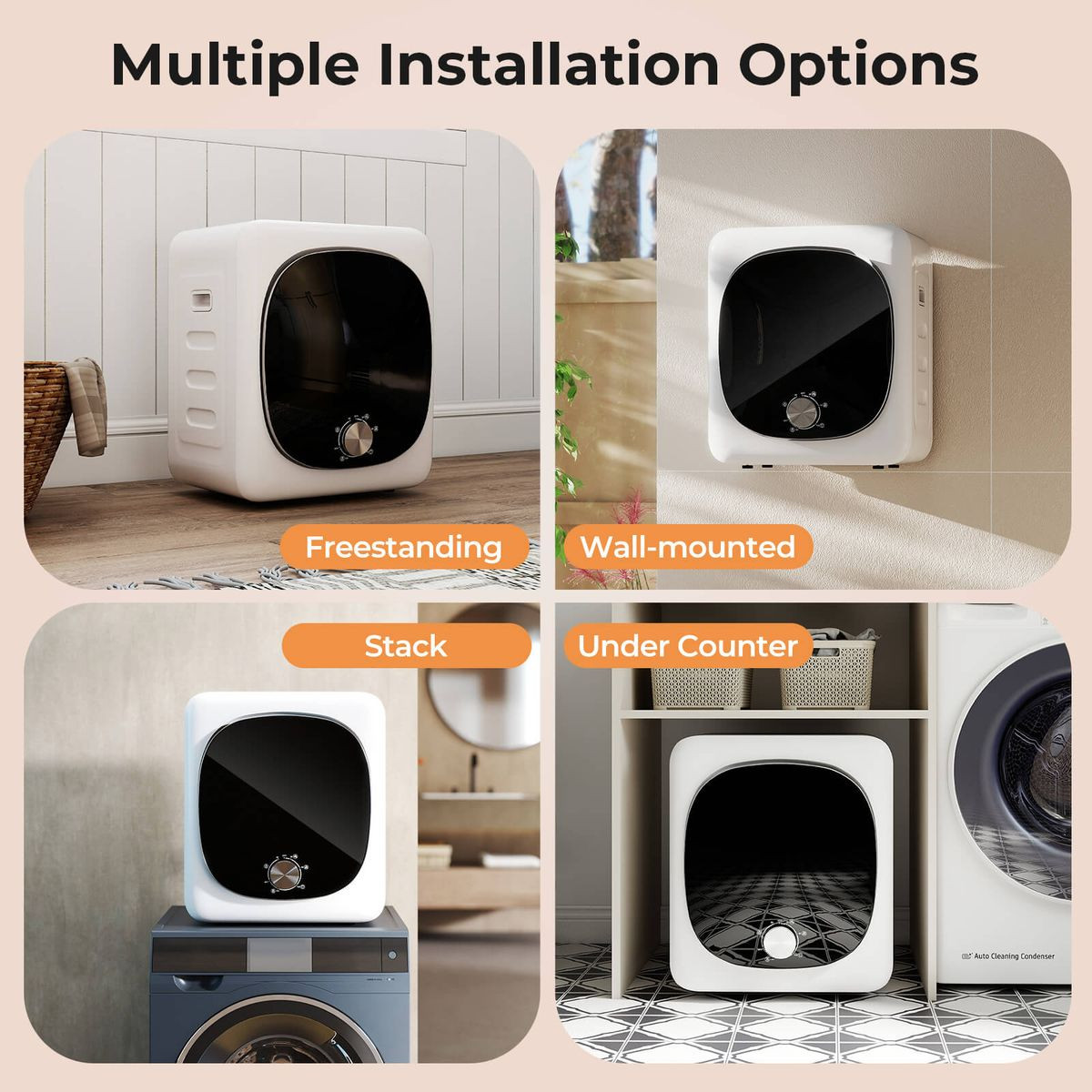 800W Electric 1.5cu.ft Compact Drying Machine product image