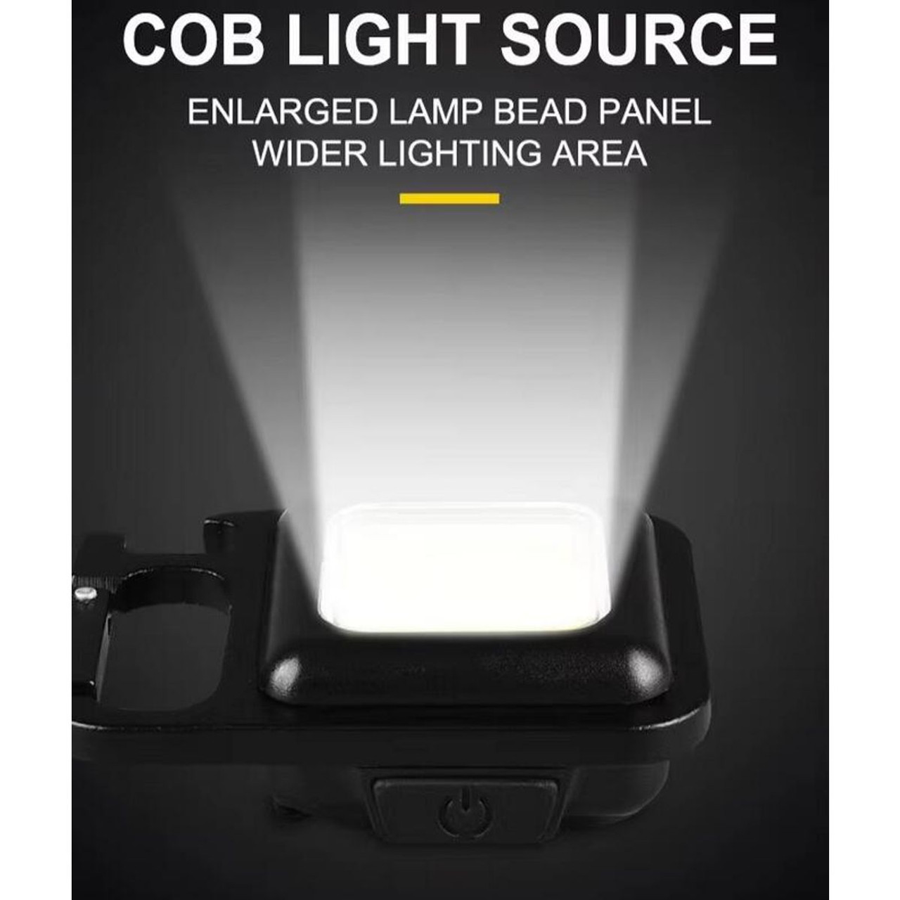  Rechargeable COB Keychain Work Light with Folding Stand (2-Pack) product image