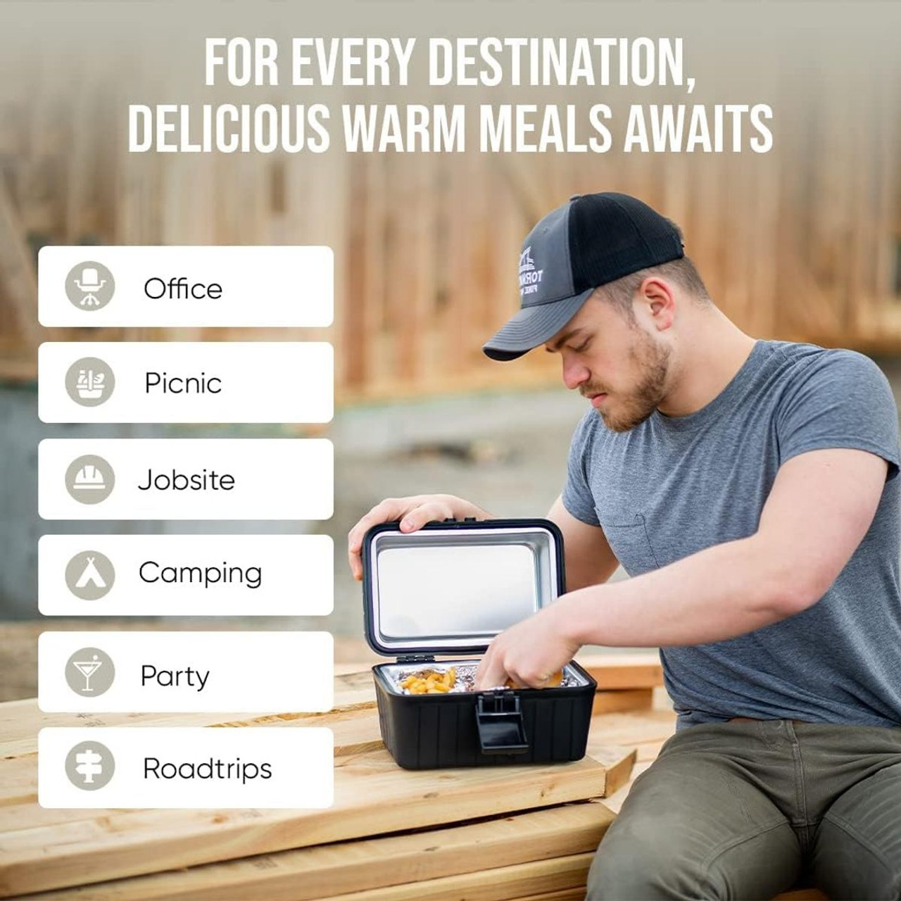 Hard-sided Heating Insulated Lunch Box (2-Pack) product image