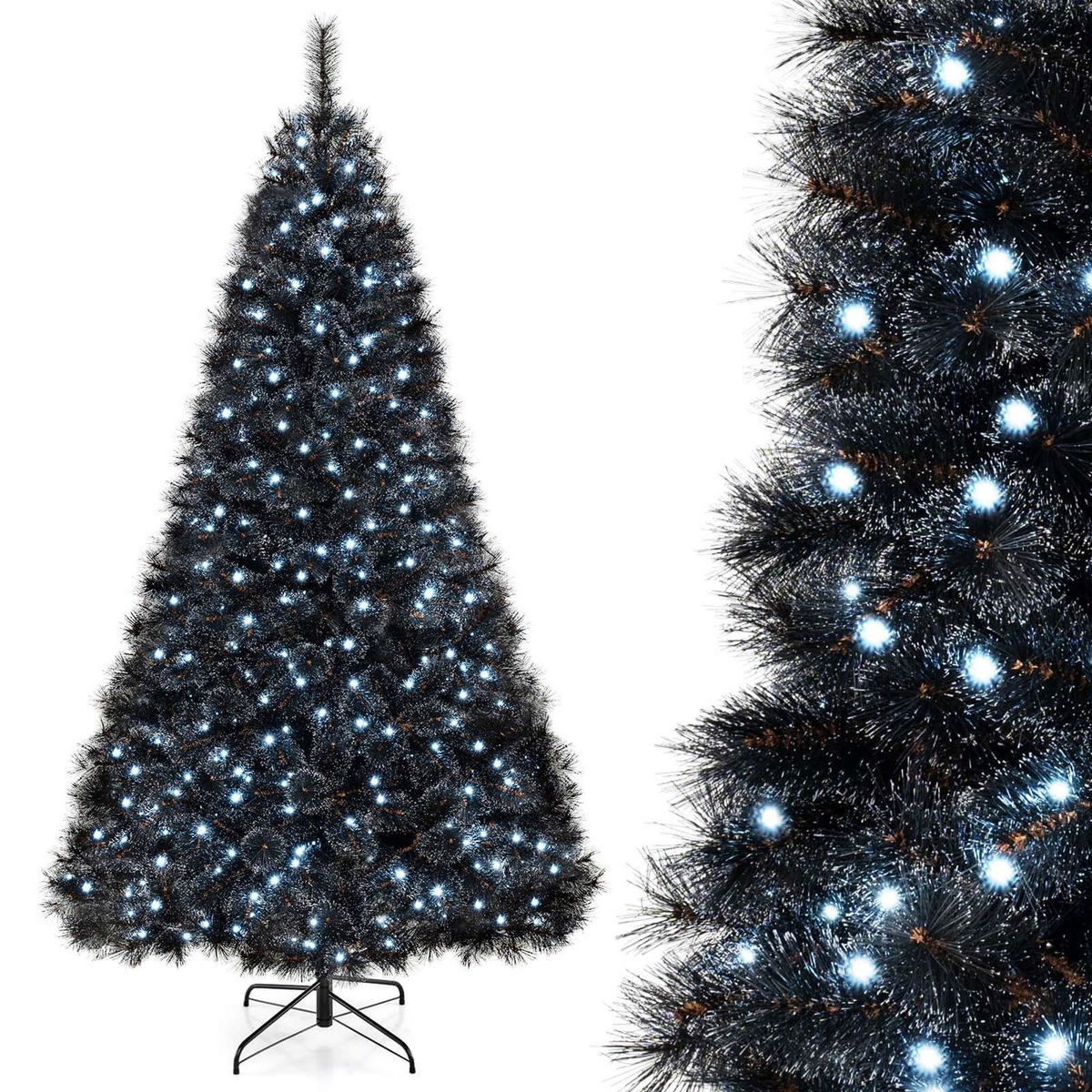 Black Artificial Tree with Frosted Branch Tips  product image