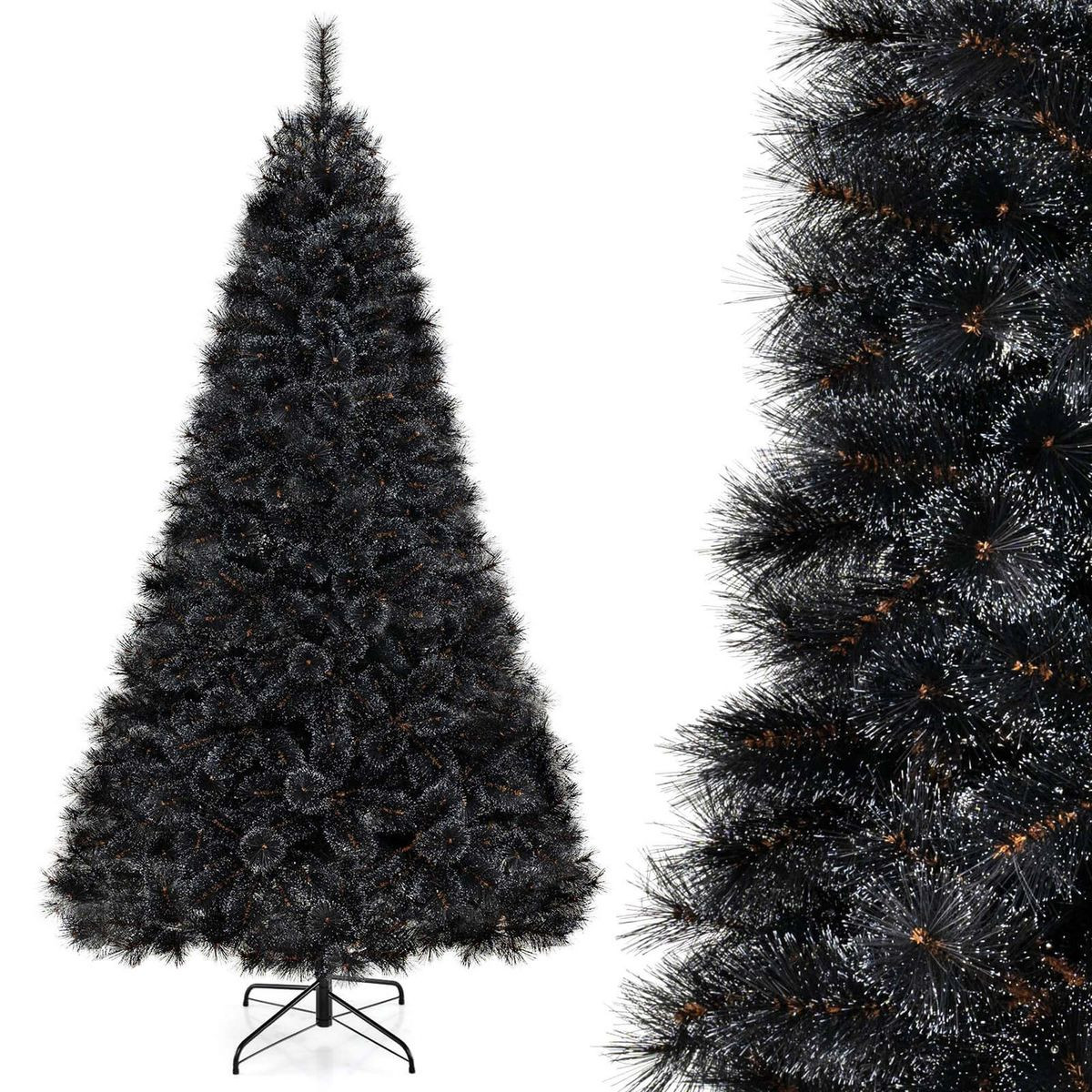 Black Artificial Tree with Frosted Branch Tips  product image