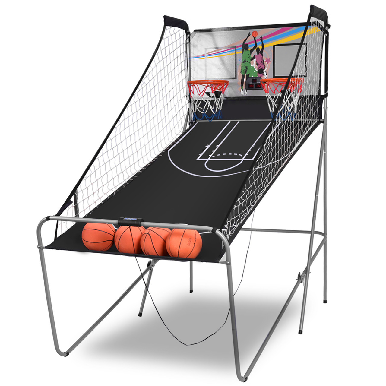 Indoor Double Electronic Basketball Arcade Game with 4 Balls product image