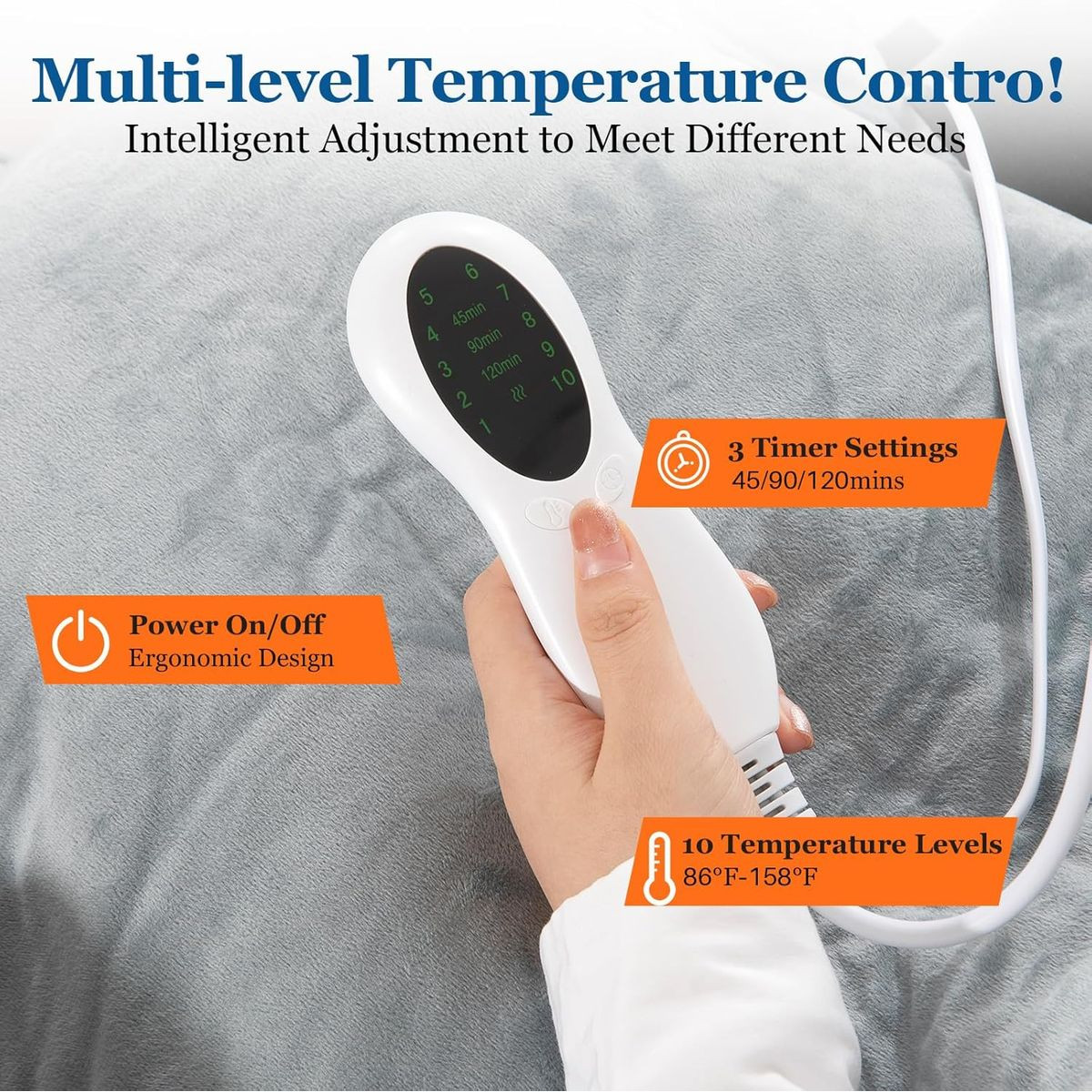 Weighted Heating Pad with 10 Heat Settings product image