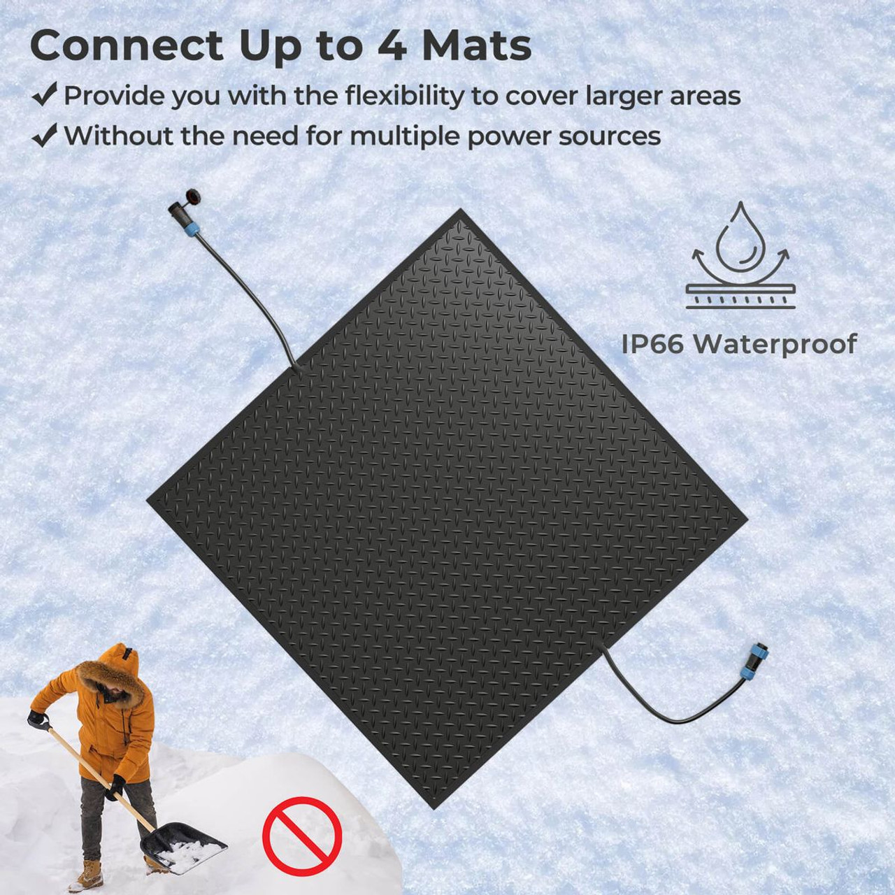 30" x 30" Heated Snow Melting Mat product image