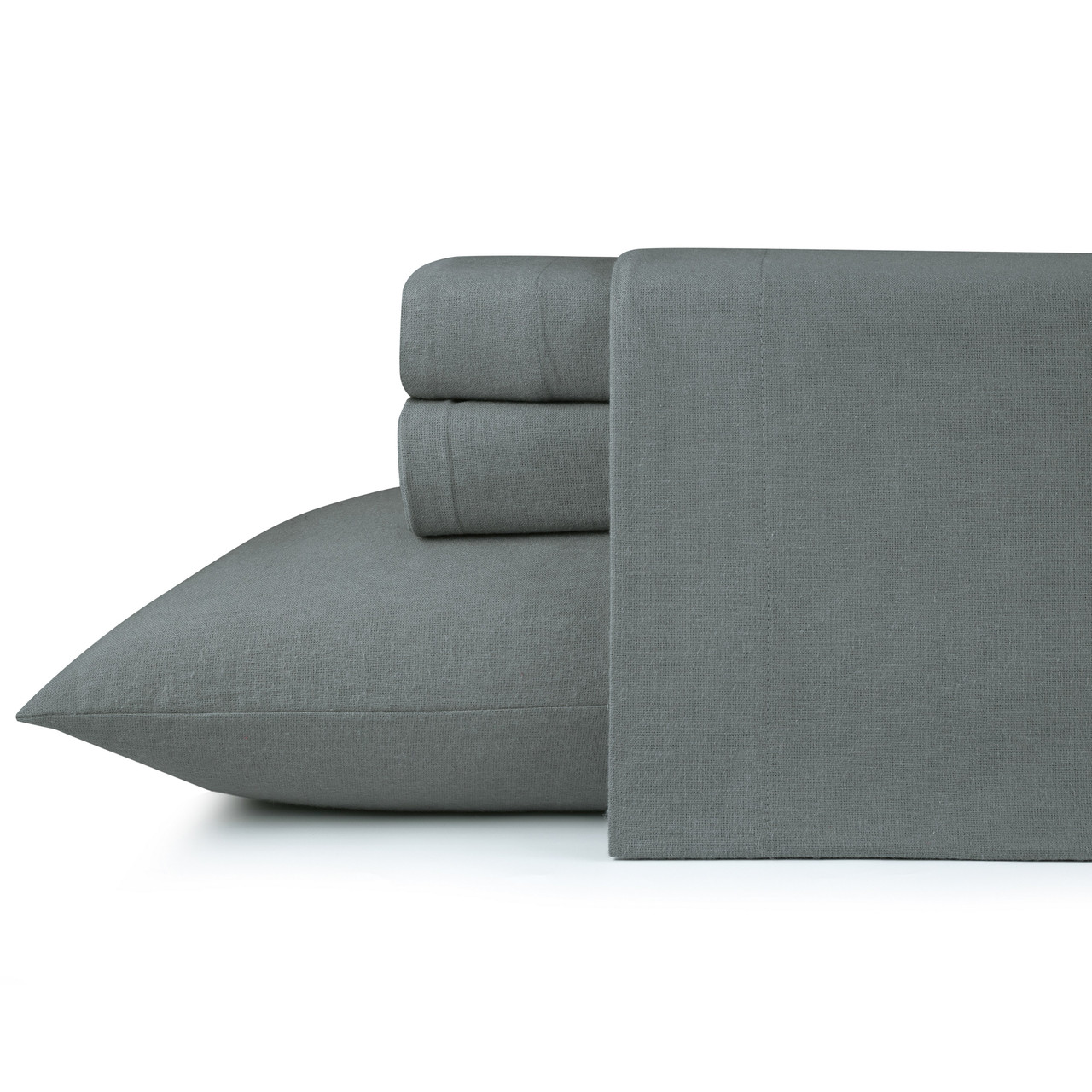 Kathy Ireland 100% Turkish Cotton Solid Flannel Sheet Set  product image