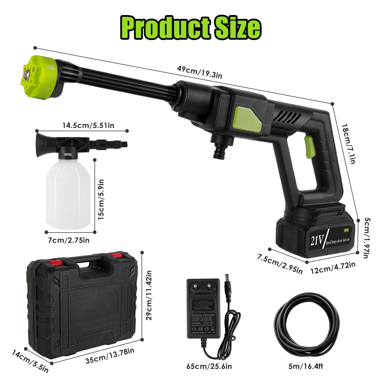 Cordless Power Washer with 300W Motor product image