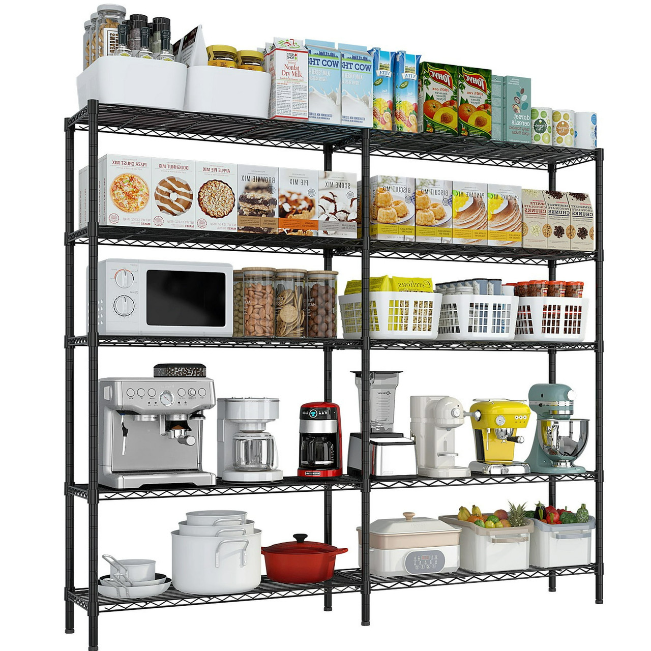5-Tier Heavy Duty Wire Shelving product image 5-Tier Heavy Duty Wire Shelving product image