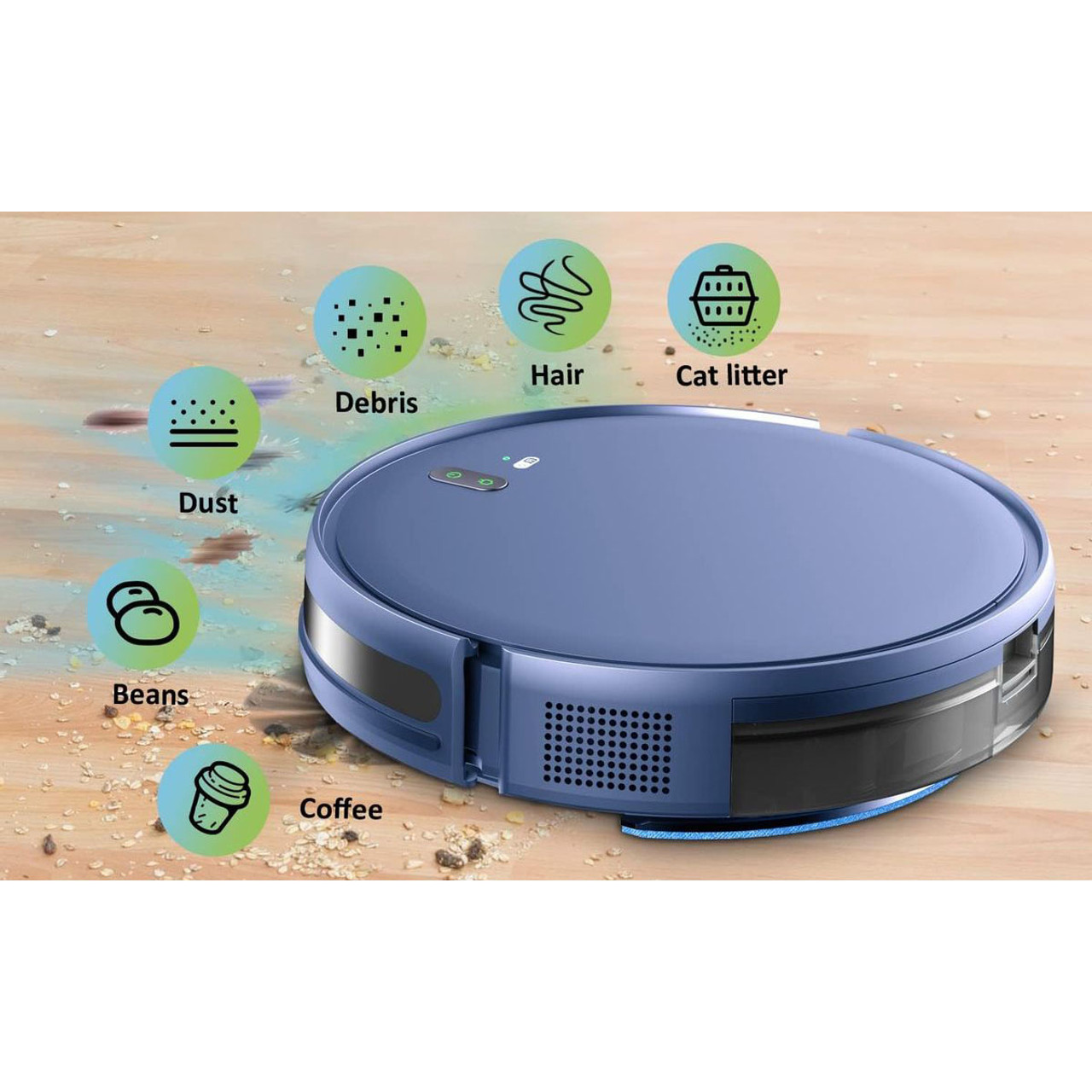XIEBro 2-in-1 Robot Vacuum and Mop Combo product image