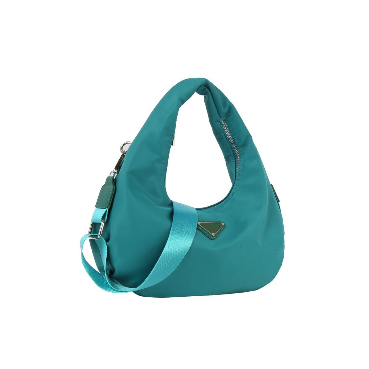 Nylon Shoulder Bag with Detachable Crossbody Strap product image
