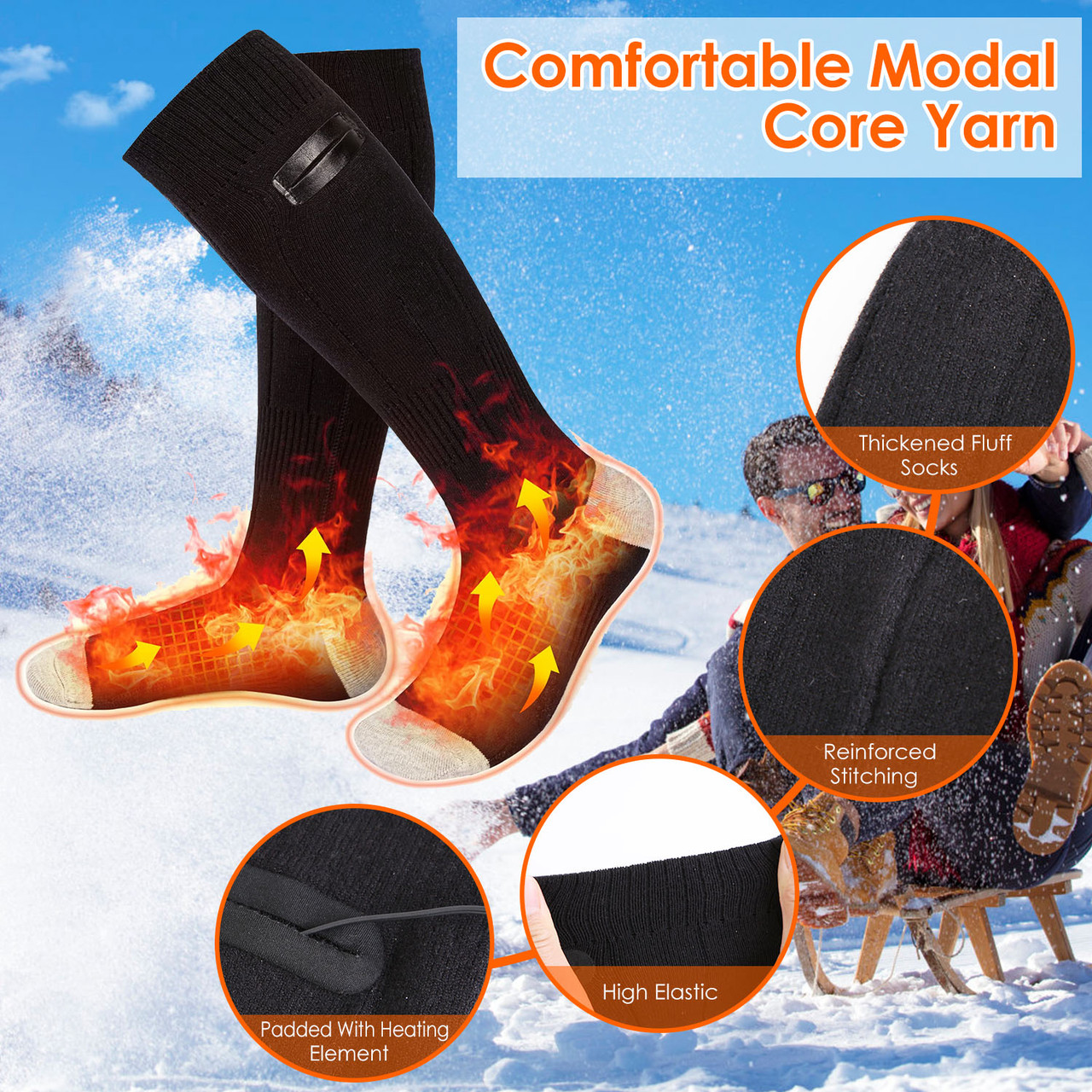 Battery Powered Heated Socks product image