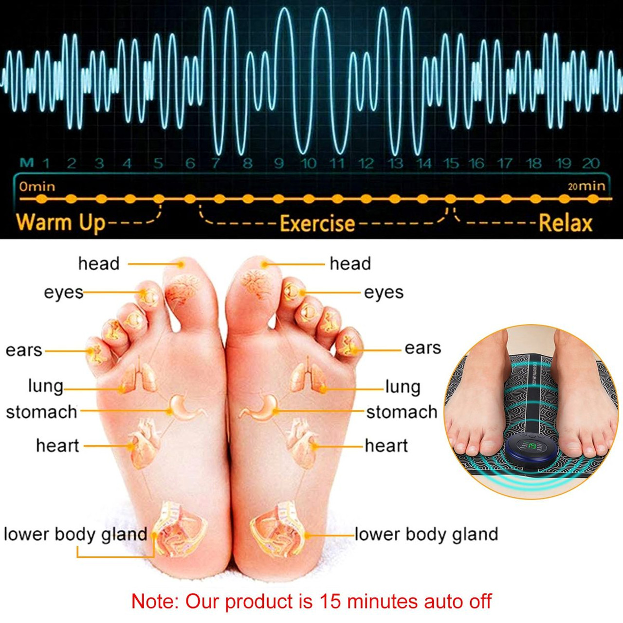 6-Mode Foot Massage Pad product image