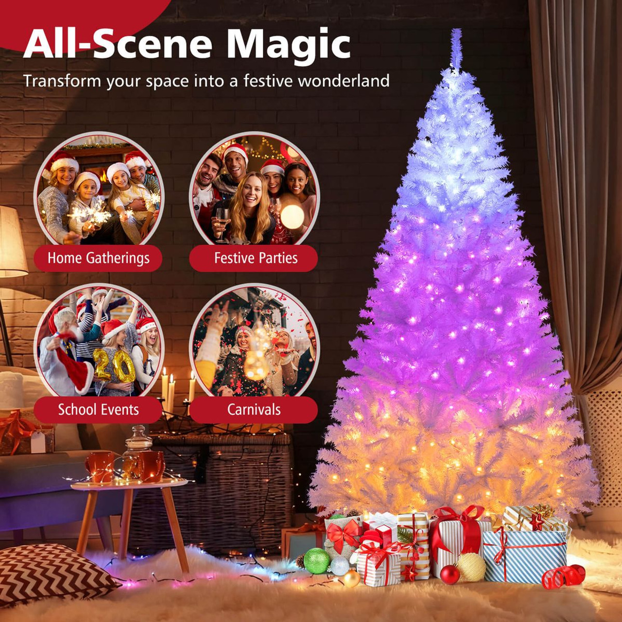 Artificial Pre-Lit Christmas Tree (6 or 7 ft) product image Artificial Pre-Lit Christmas Tree (6 or 7 ft) product image