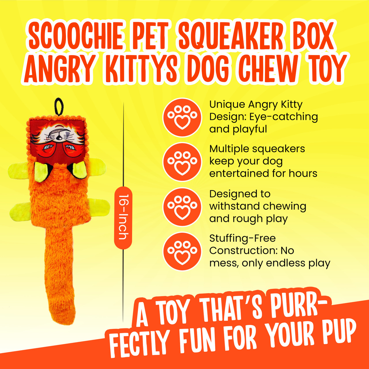 Scoochie Pet Squeaky Dog Toy product image Scoochie Pet Squeaky Dog Toy product image