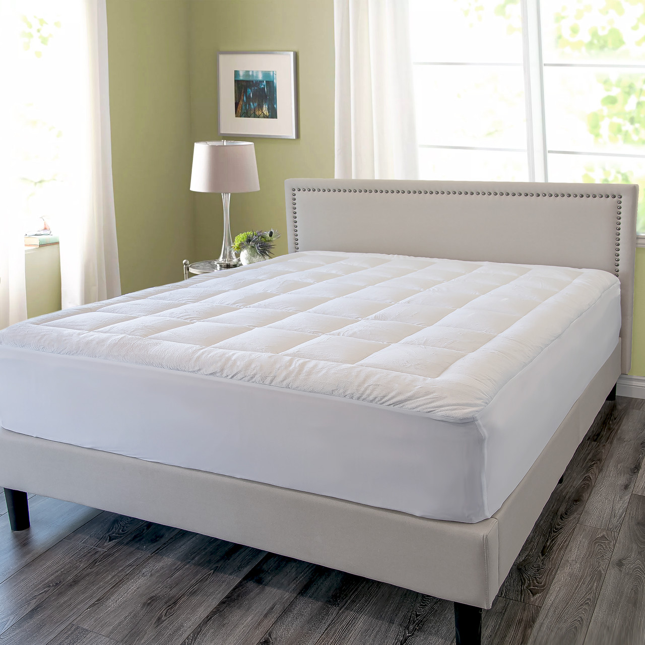 All Season Reversible Pillowtop Mattress Pad product image