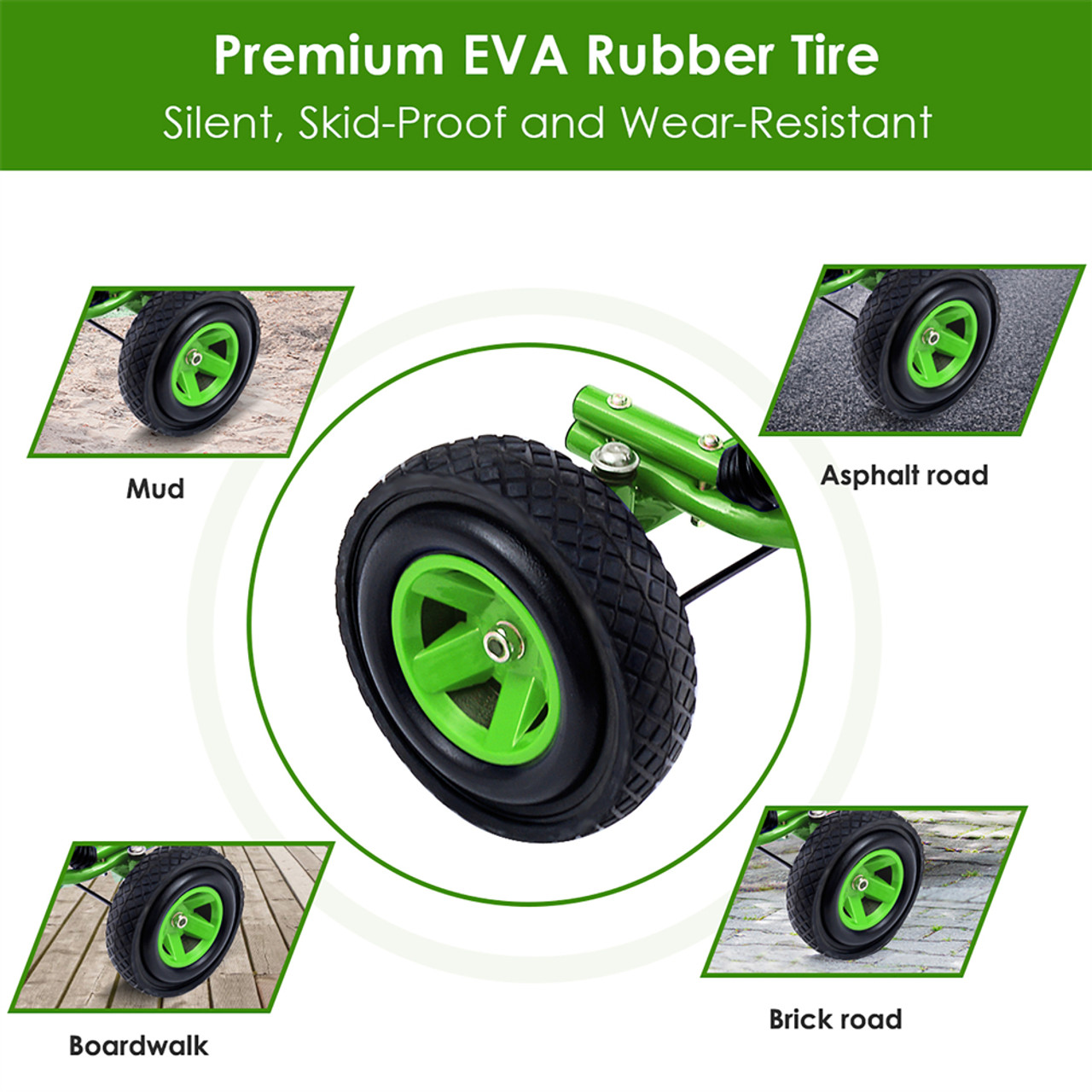 4-Wheel Kids' Ride-On Pedal Powered Vehicle product image