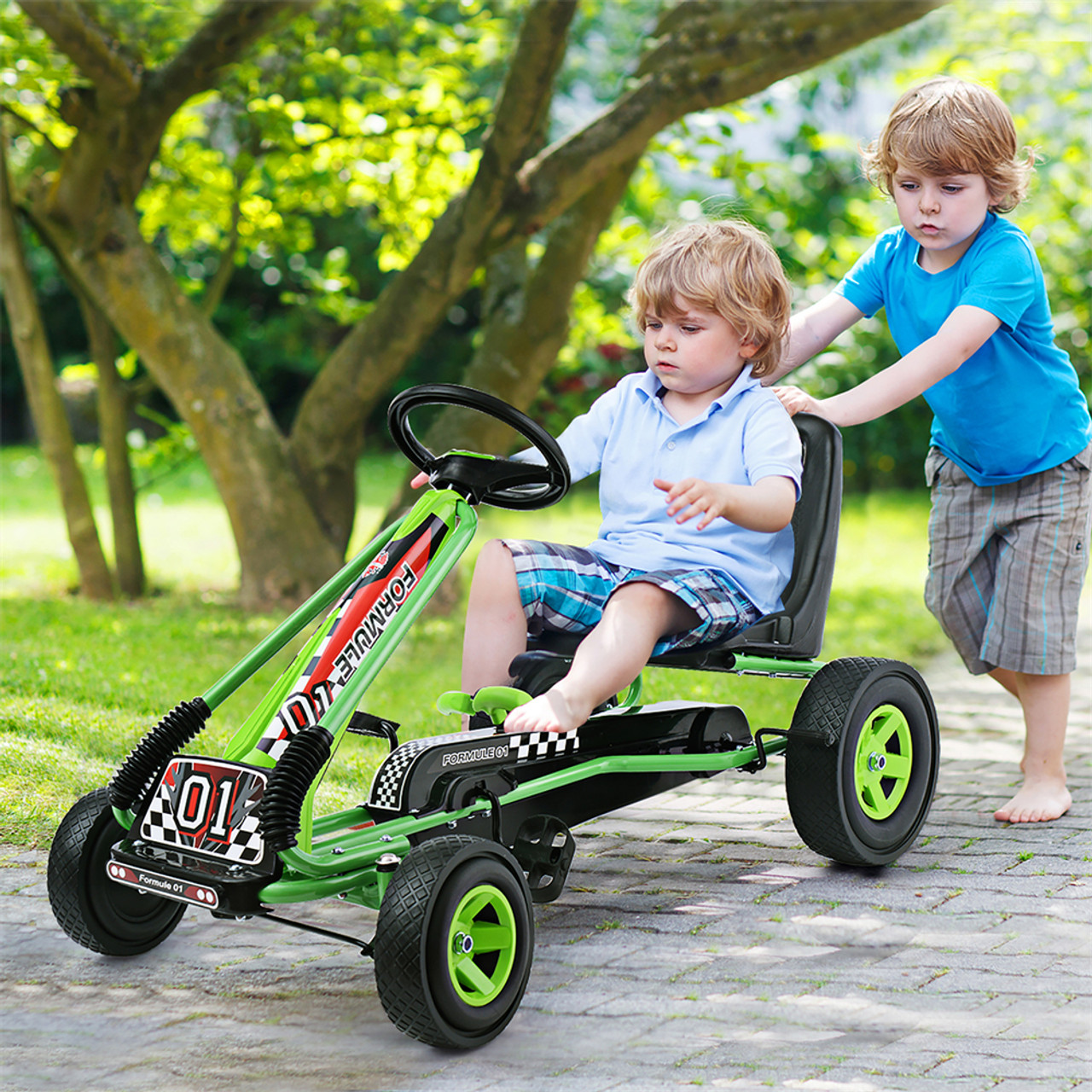 4-Wheel Kids' Ride-On Pedal Powered Vehicle product image