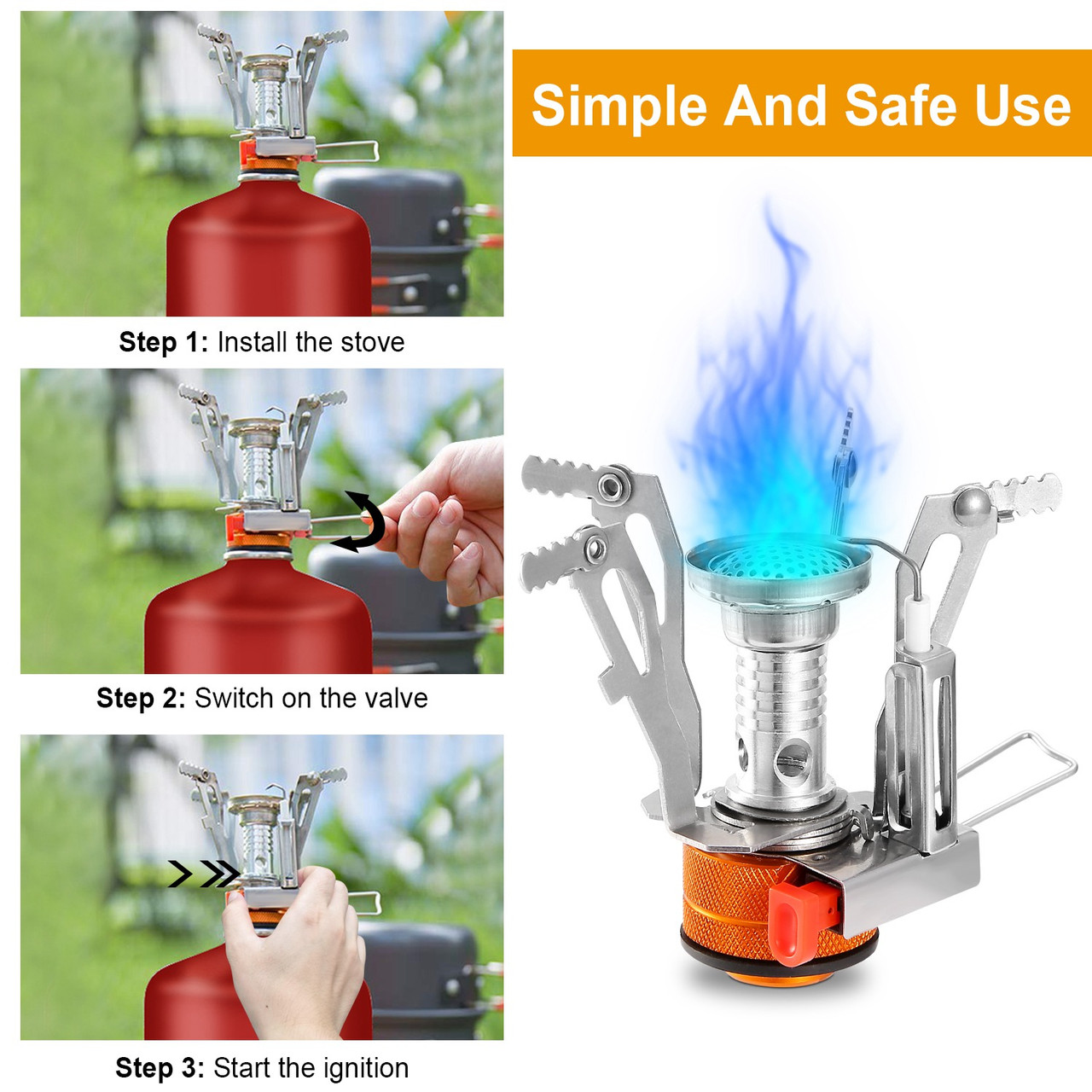 Ultralight Portable Camping Stove with Carrying Case product image