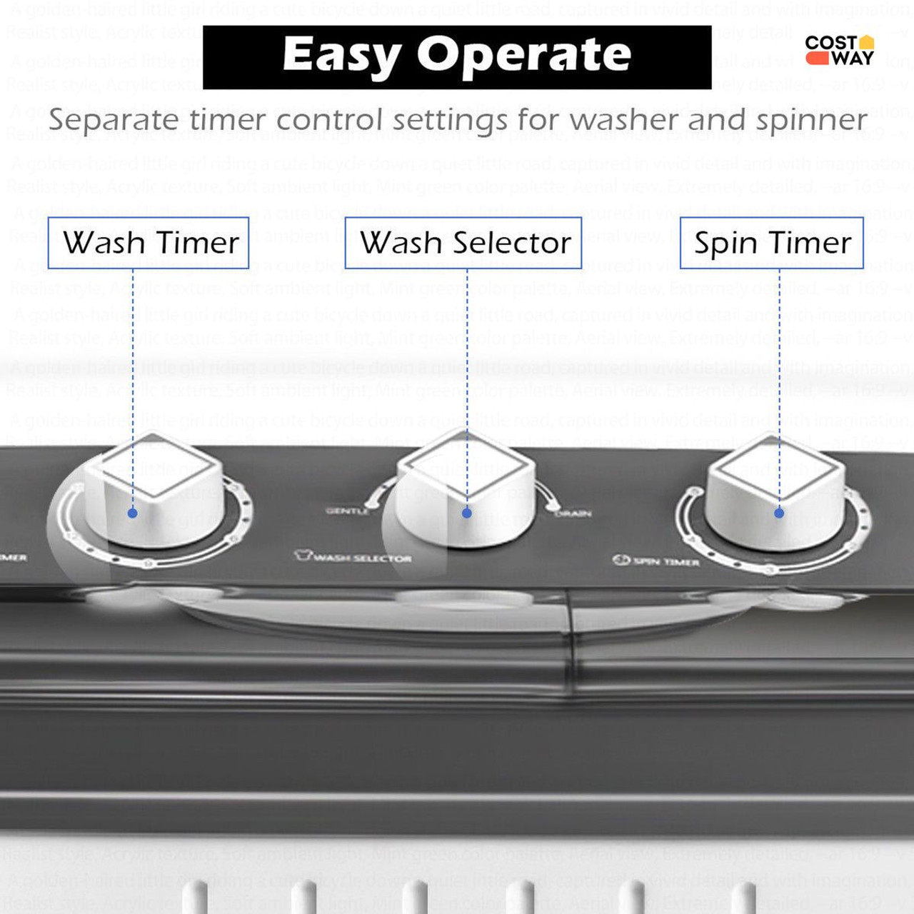 Compact Mini Portable Twin-Tub Washing Machine product image