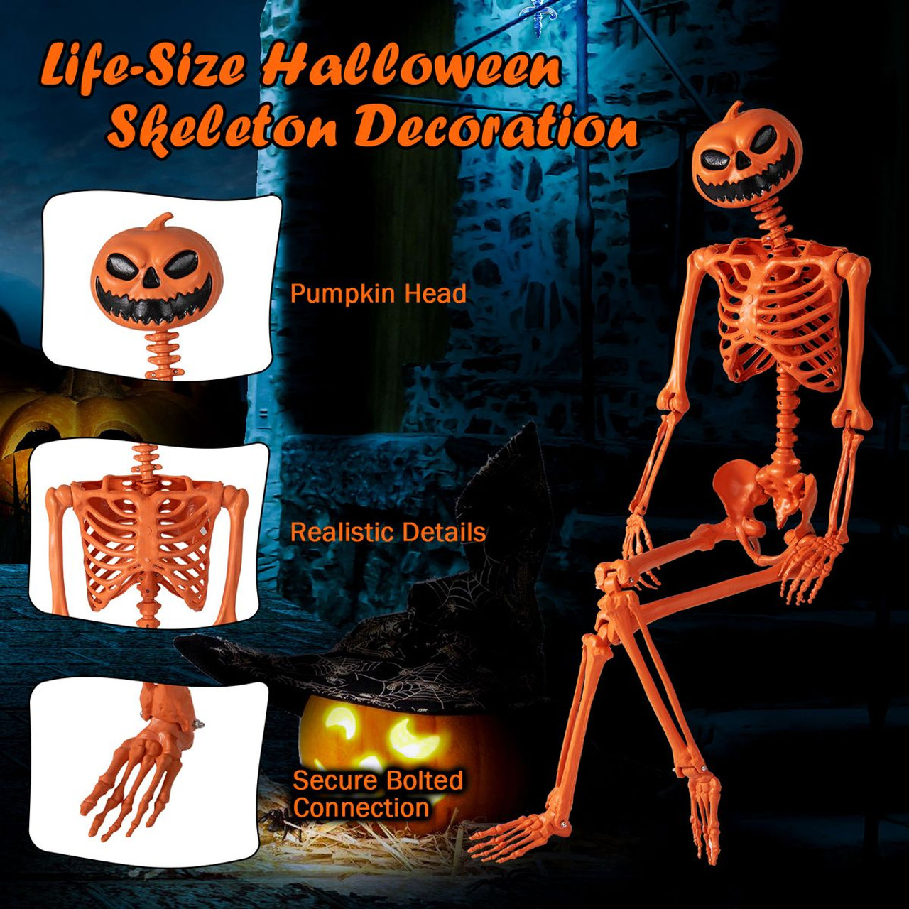 Life-Size Realistic Skeleton product image