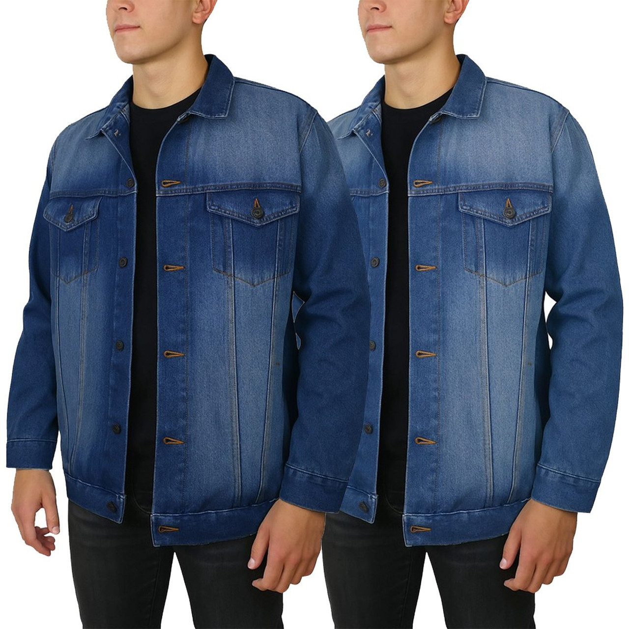 Men’s Regular Fit Classic Denim Jacket (2-Pack) product image