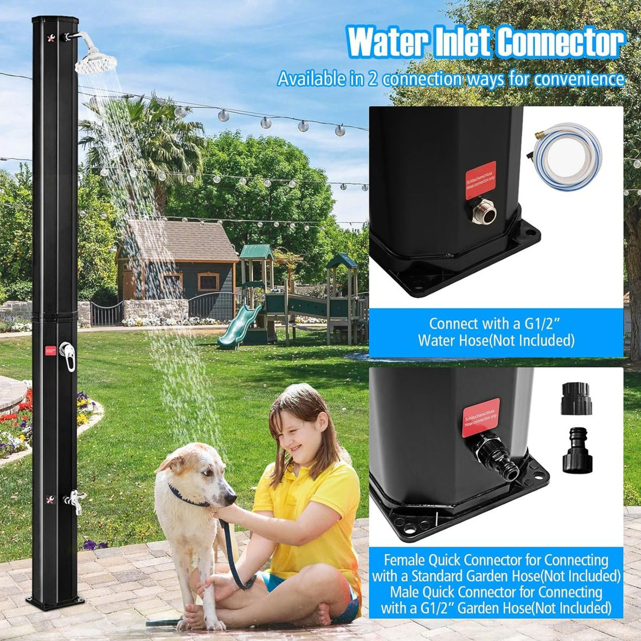9.3 Gallon Solar Heated Outdoor Shower product image