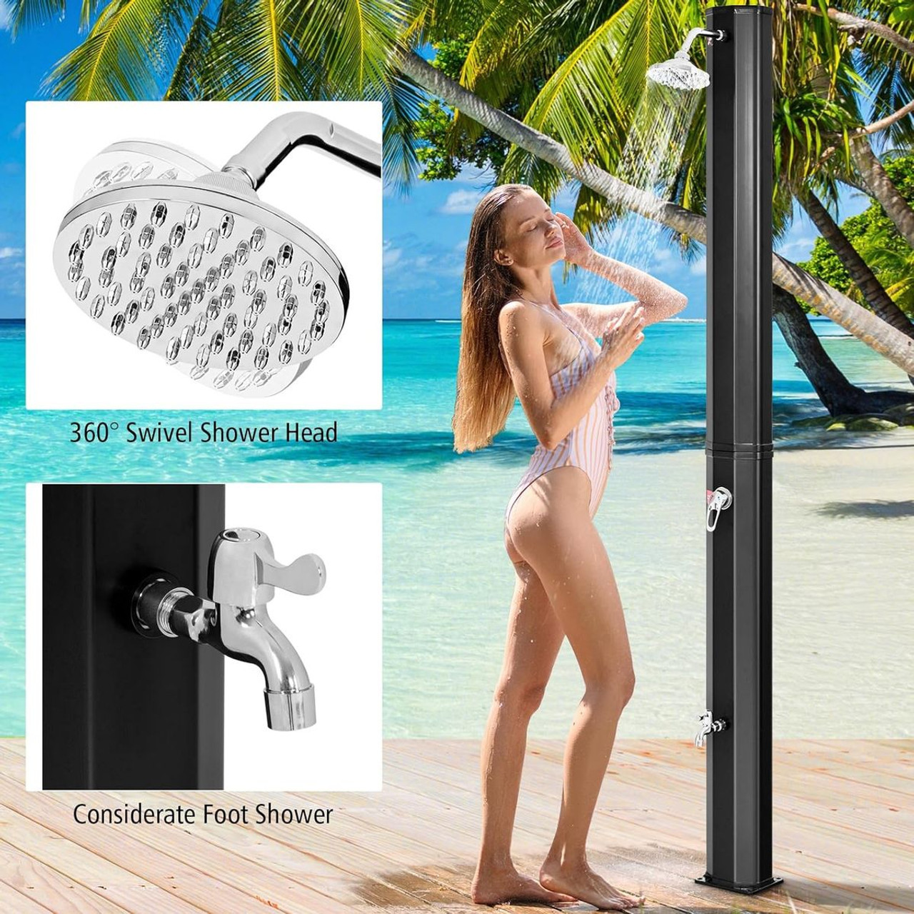 9.3 Gallon Solar Heated Outdoor Shower product image